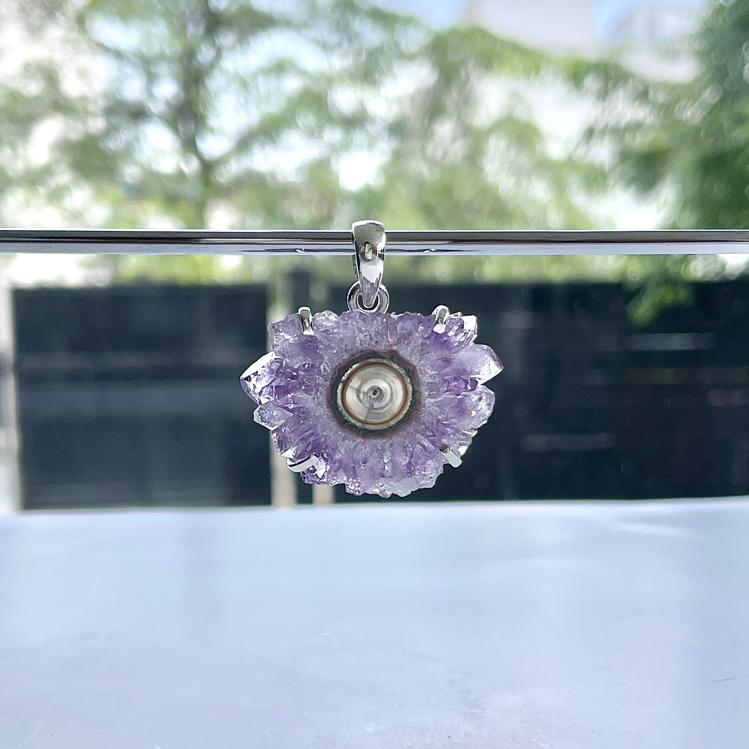 Amethyst Stalactite Pendant-(ASL-P-14.)