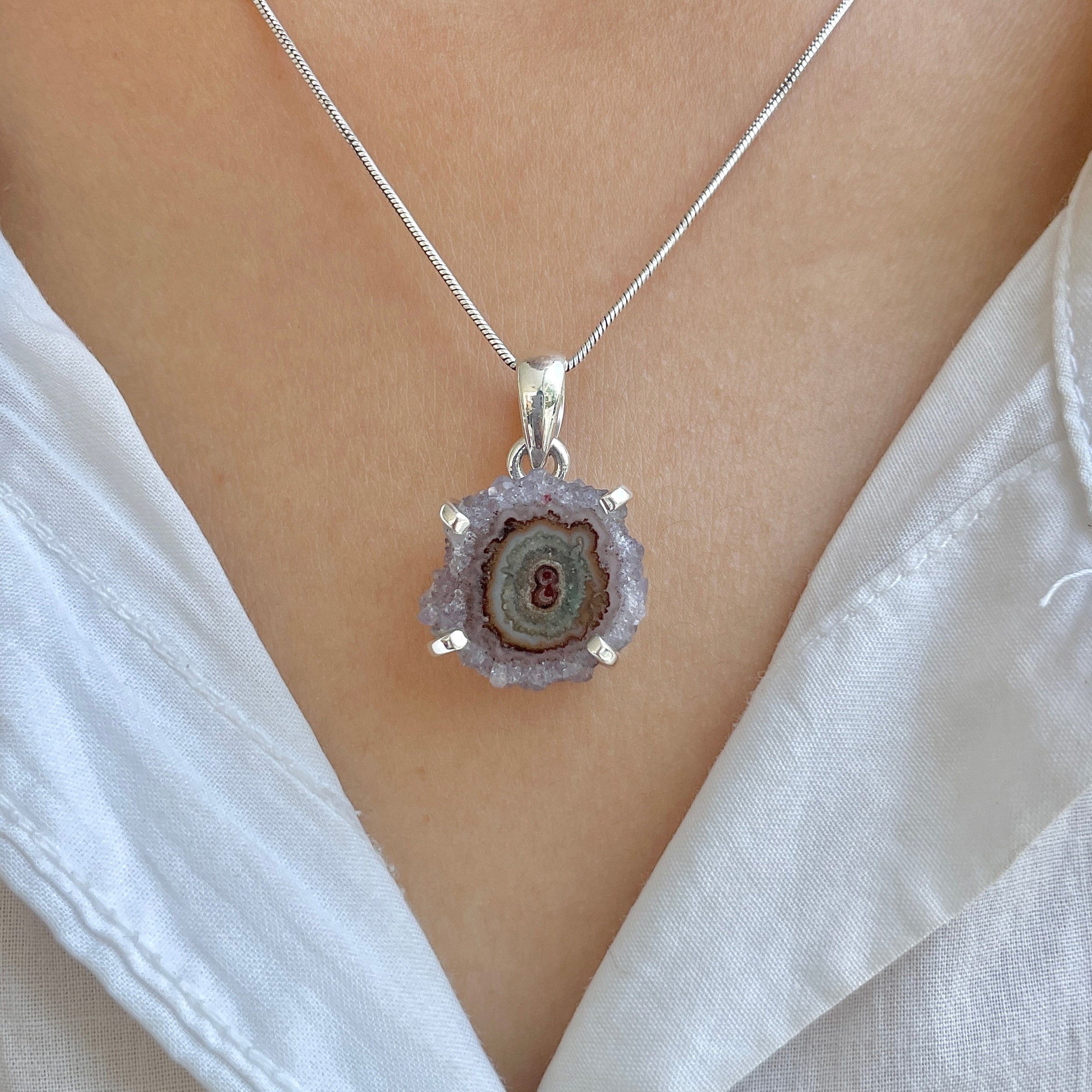 Amethyst Stalactite Pendant-(ASL-P-142.)