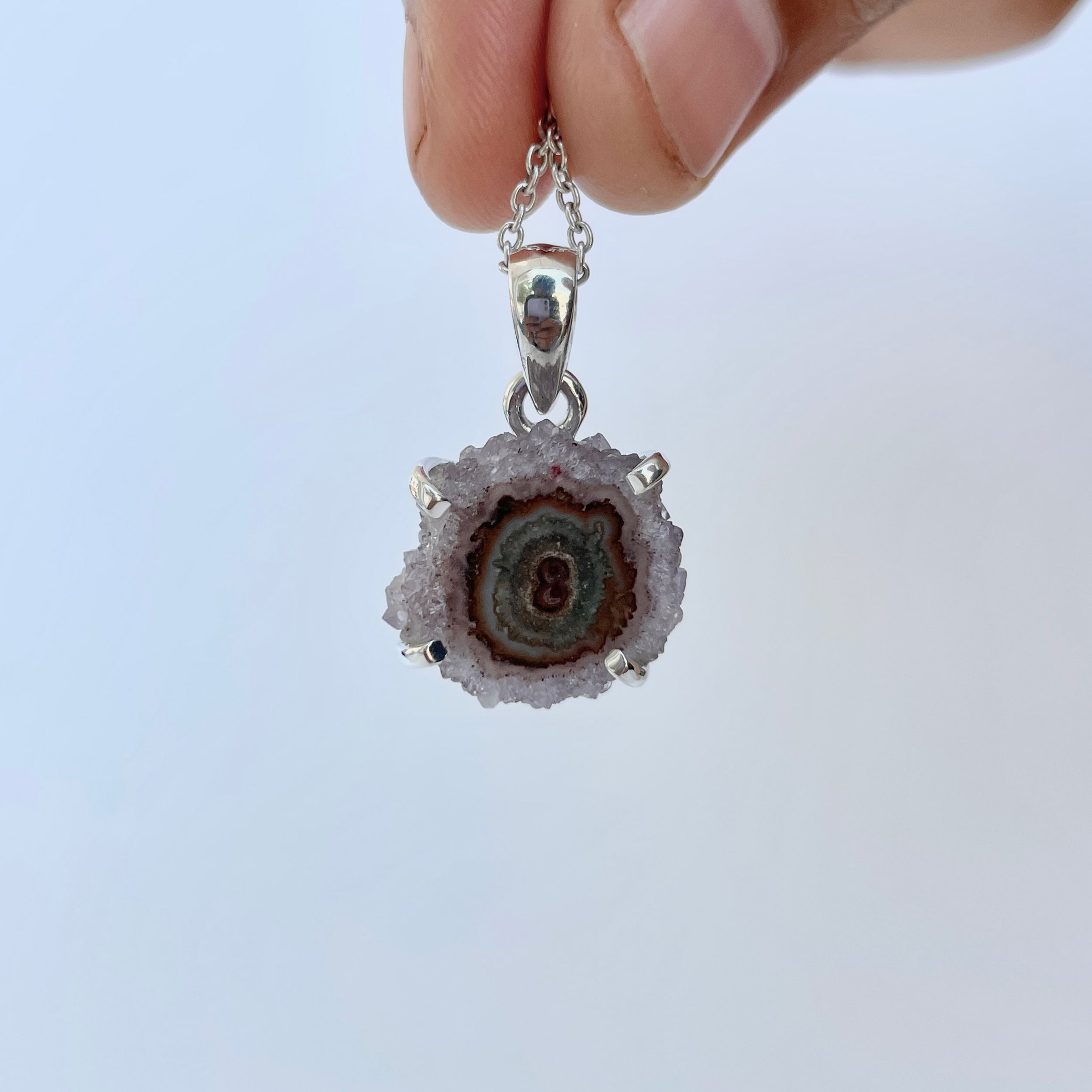 Amethyst Stalactite Pendant-(ASL-P-142.)