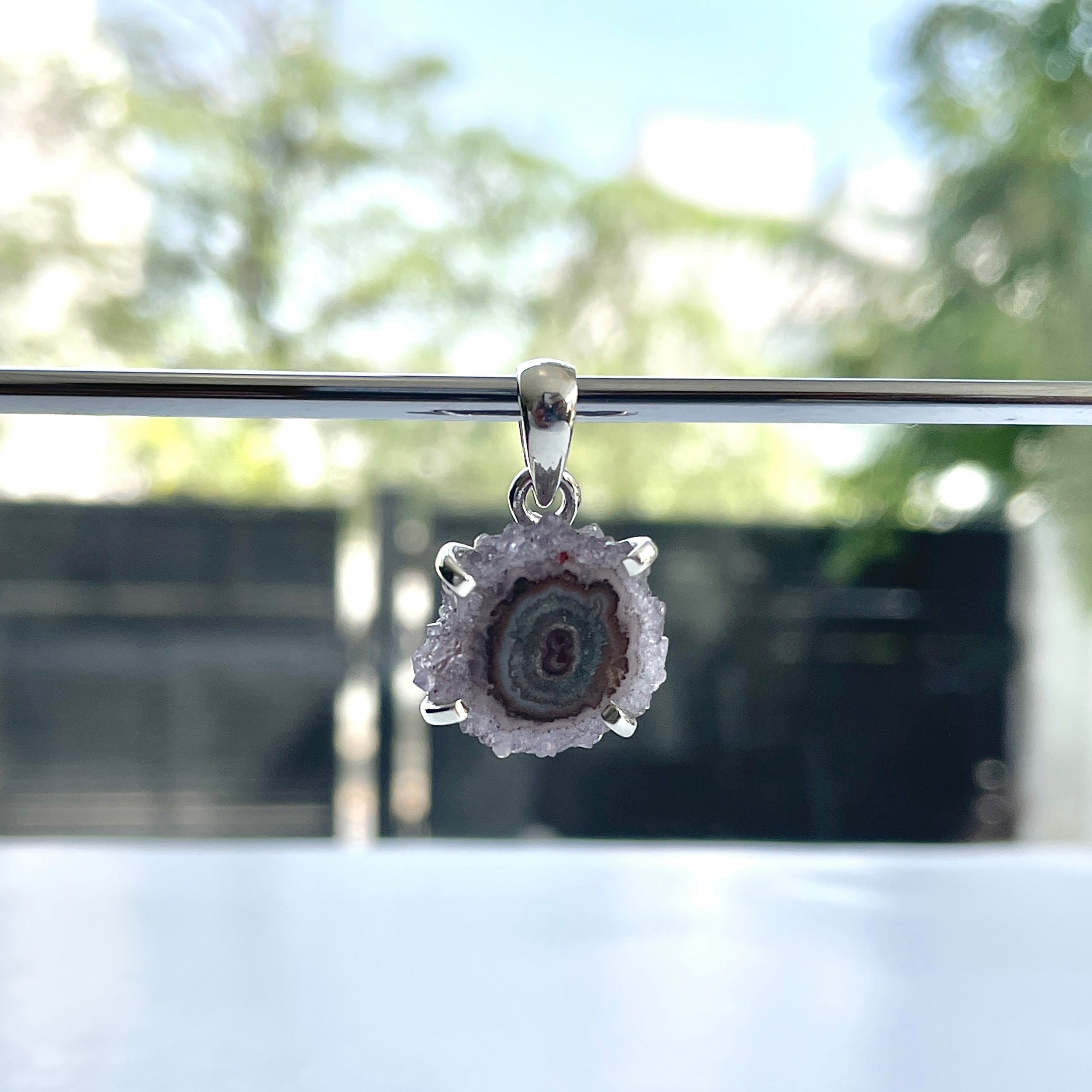 Amethyst Stalactite Pendant-(ASL-P-142.)