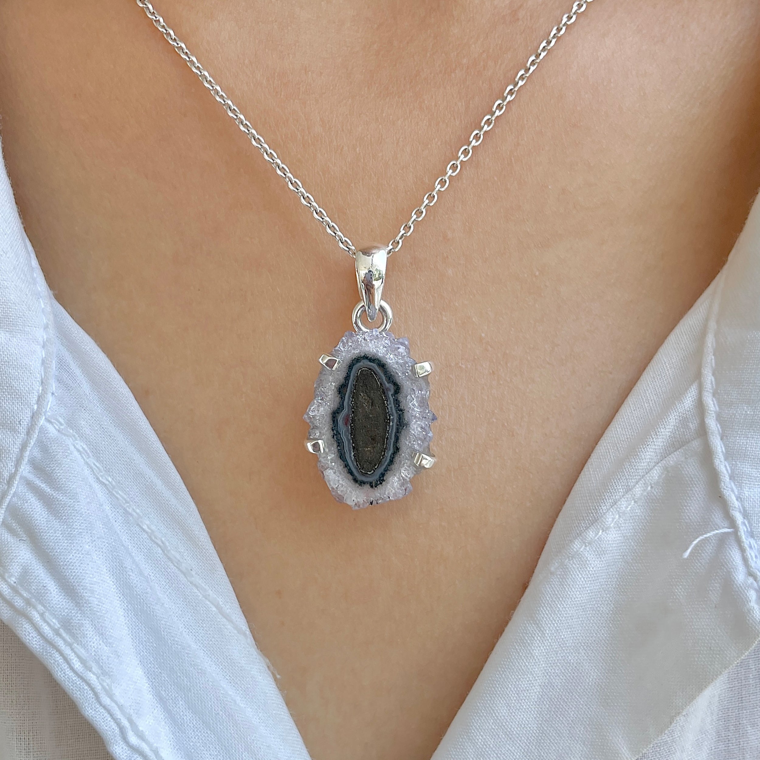 Amethyst Stalactite Pendant-(ASL-P-143.)