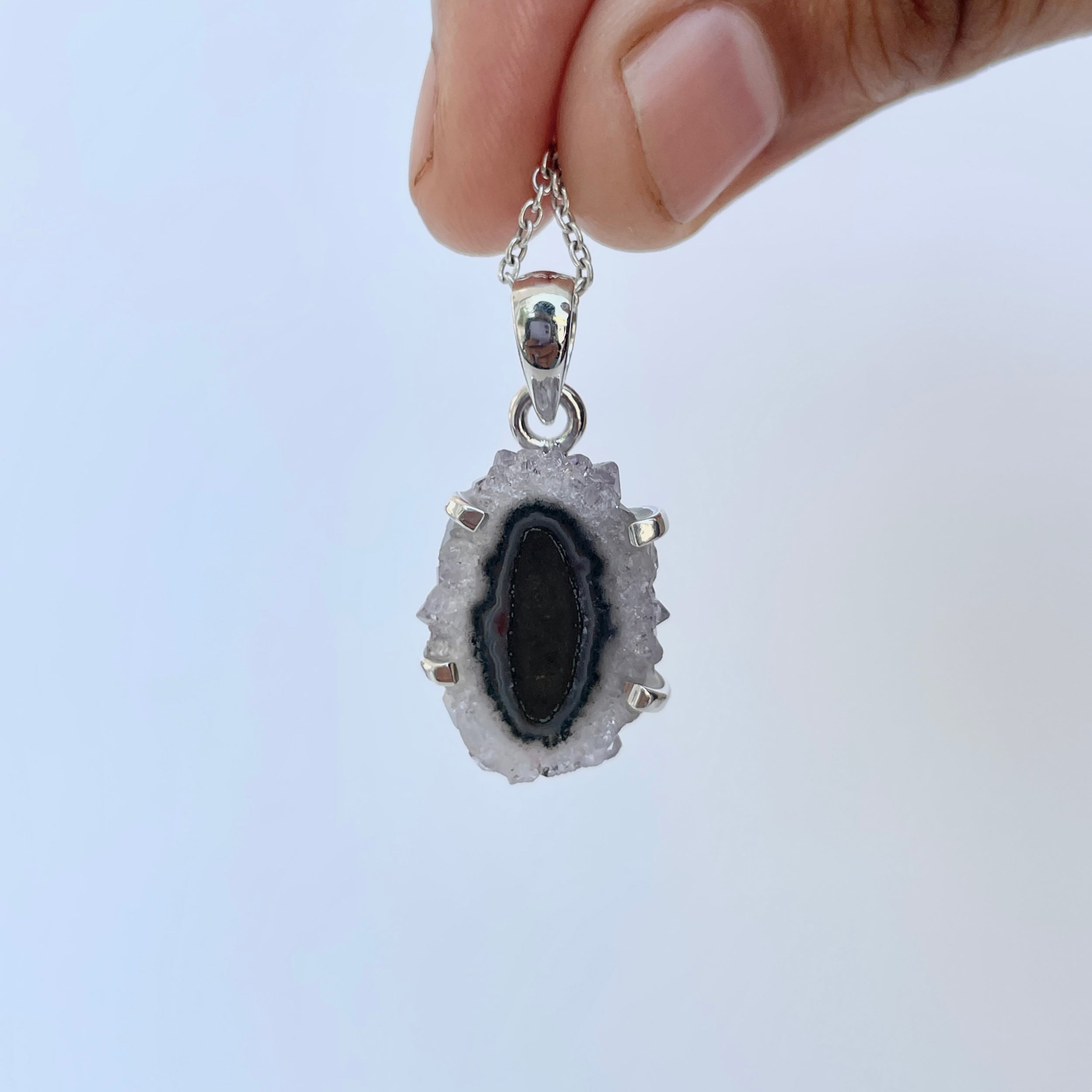 Amethyst Stalactite Pendant-(ASL-P-143.)