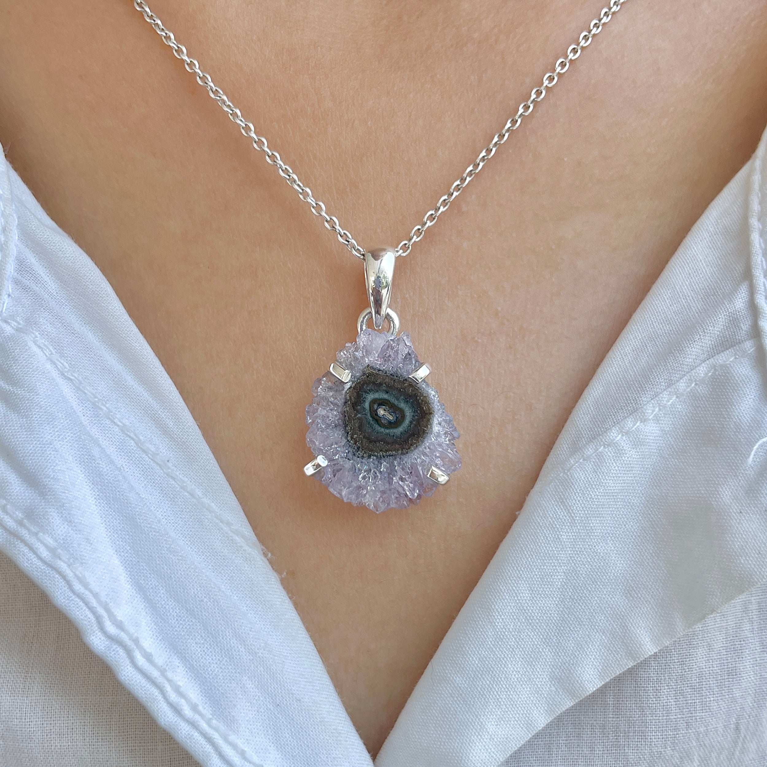 Amethyst Stalactite Pendant-(ASL-P-144.)