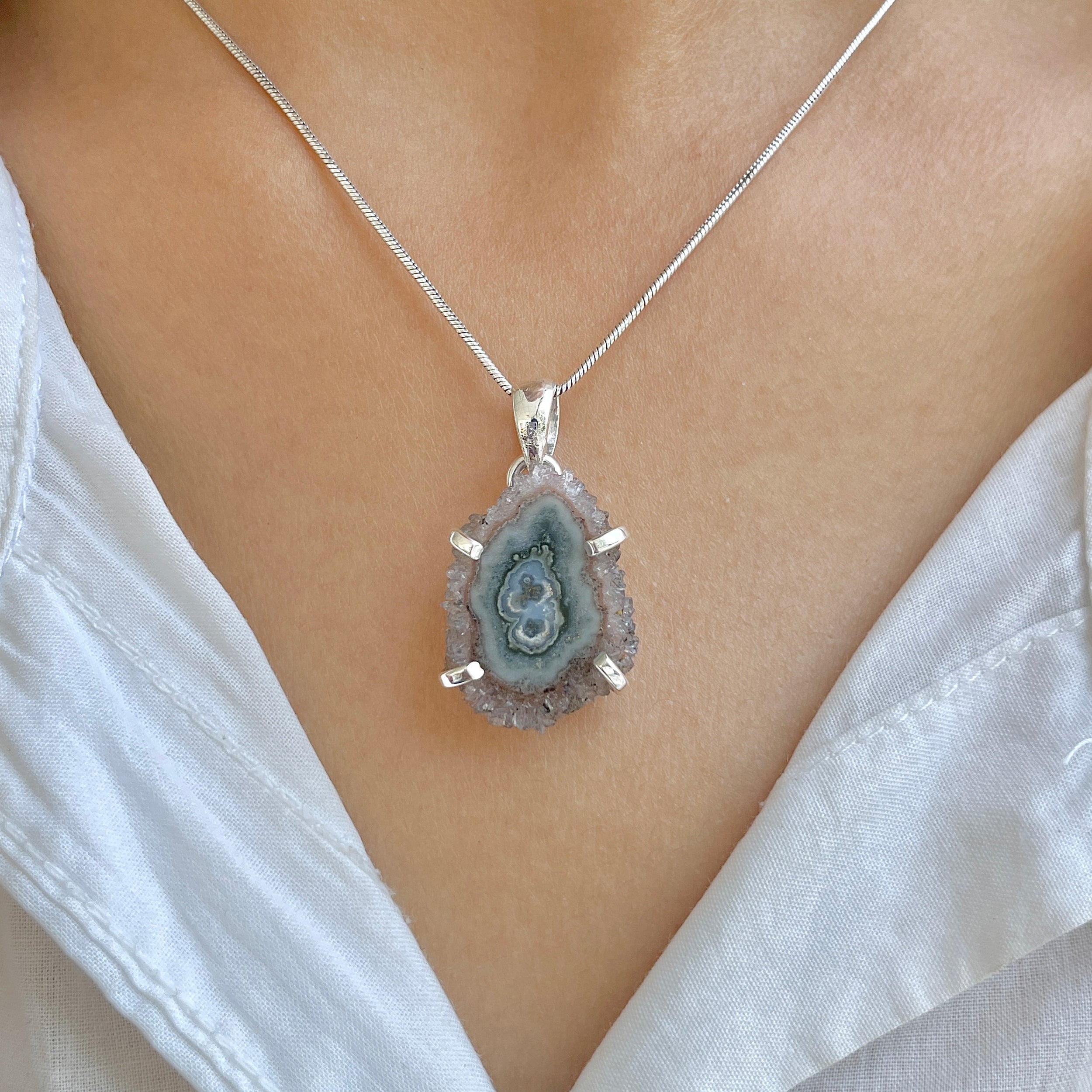 Amethyst Stalactite Pendant-(ASL-P-146.)