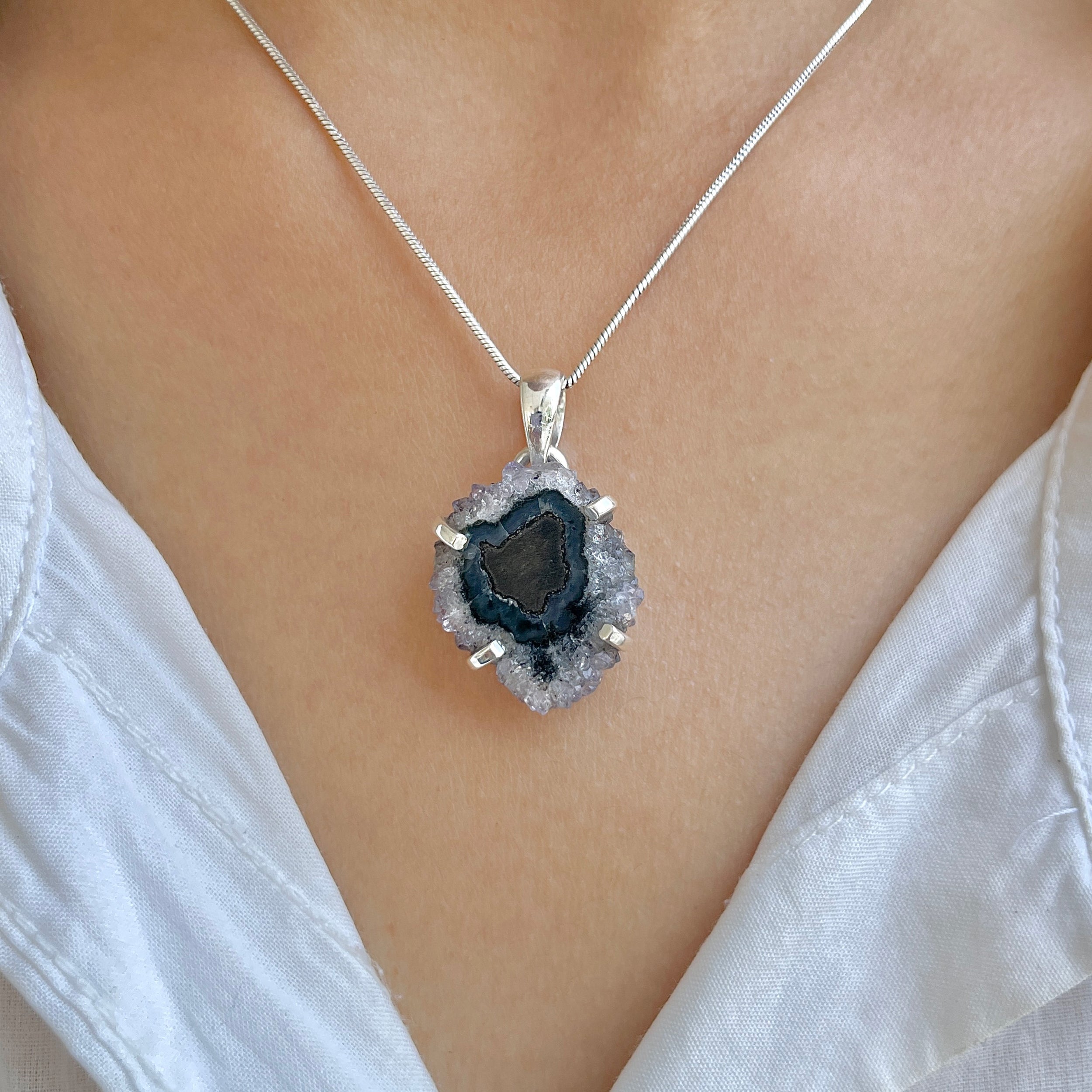 Amethyst Stalactite Pendant-(ASL-P-149.)