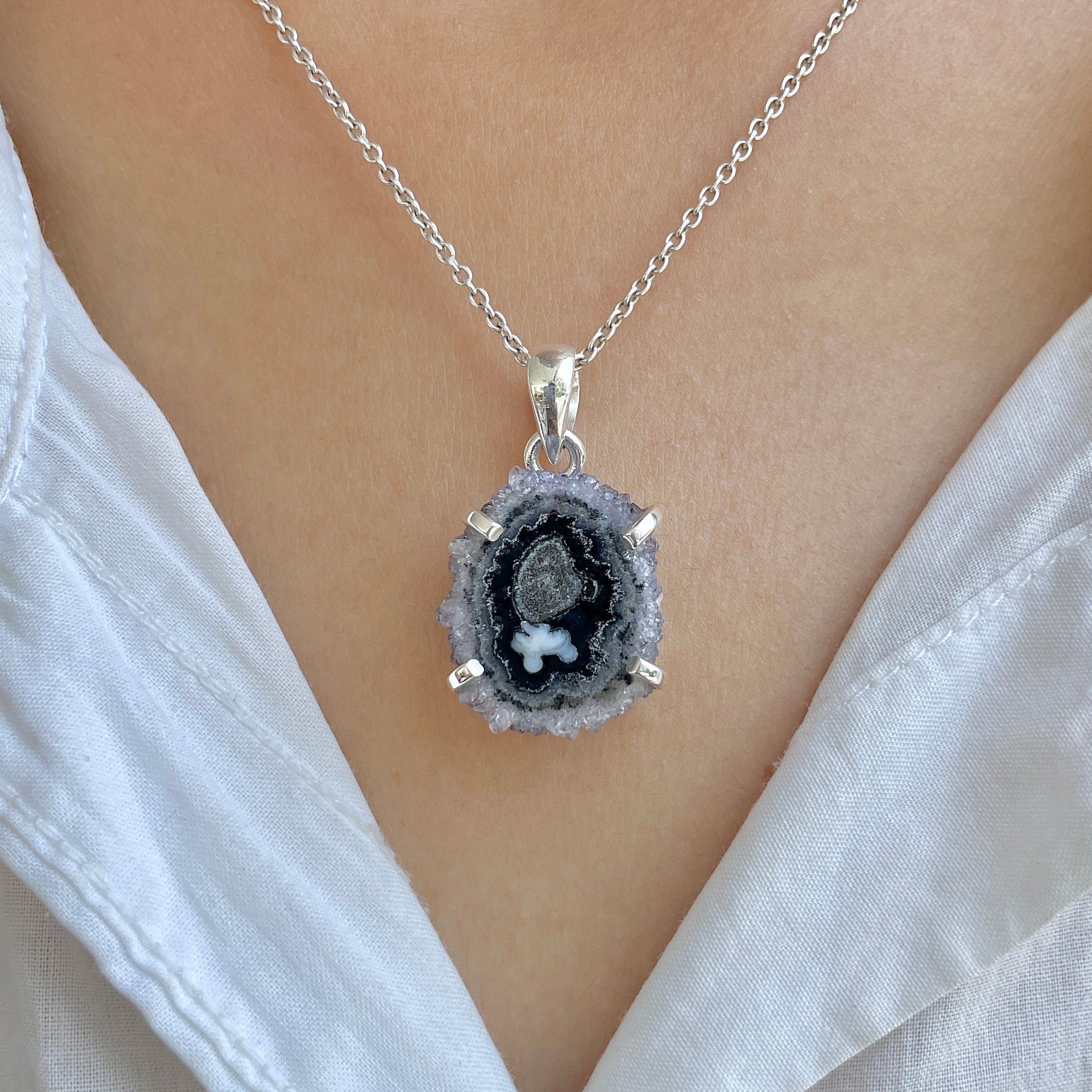 Amethyst Stalactite Pendant-(ASL-P-155.)