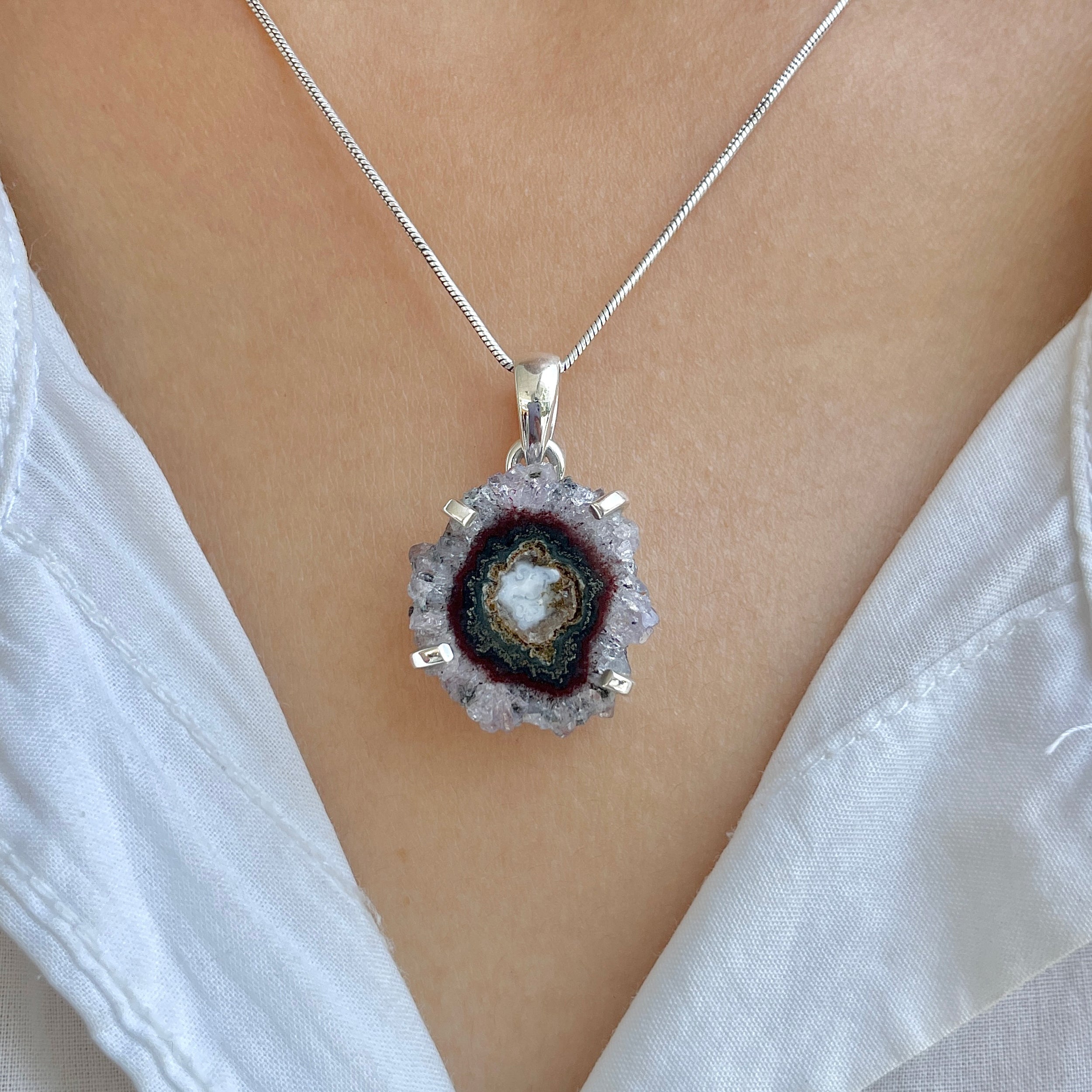 Amethyst Stalactite Pendant-(ASL-P-156.)