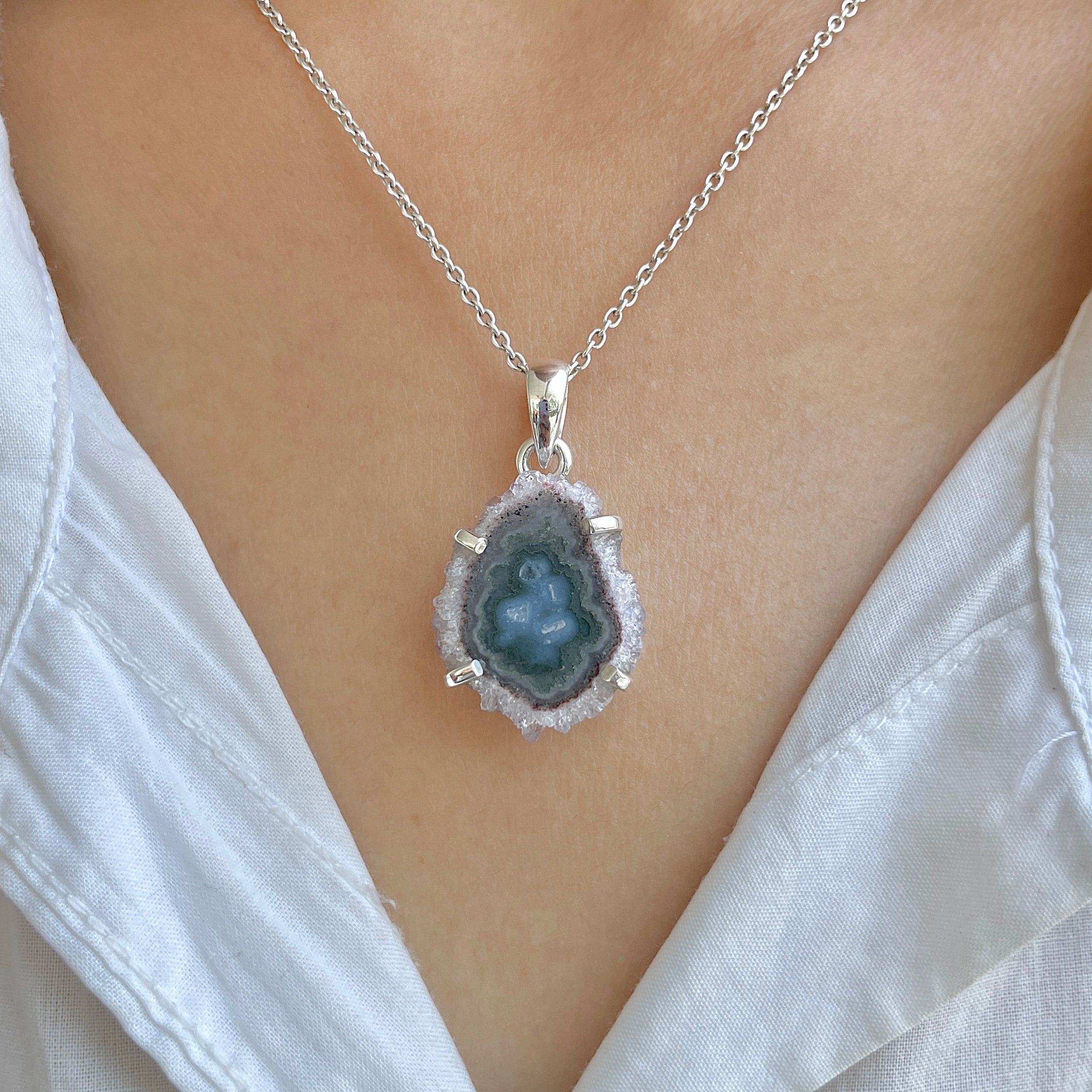 Amethyst Stalactite Pendant-(ASL-P-158.)