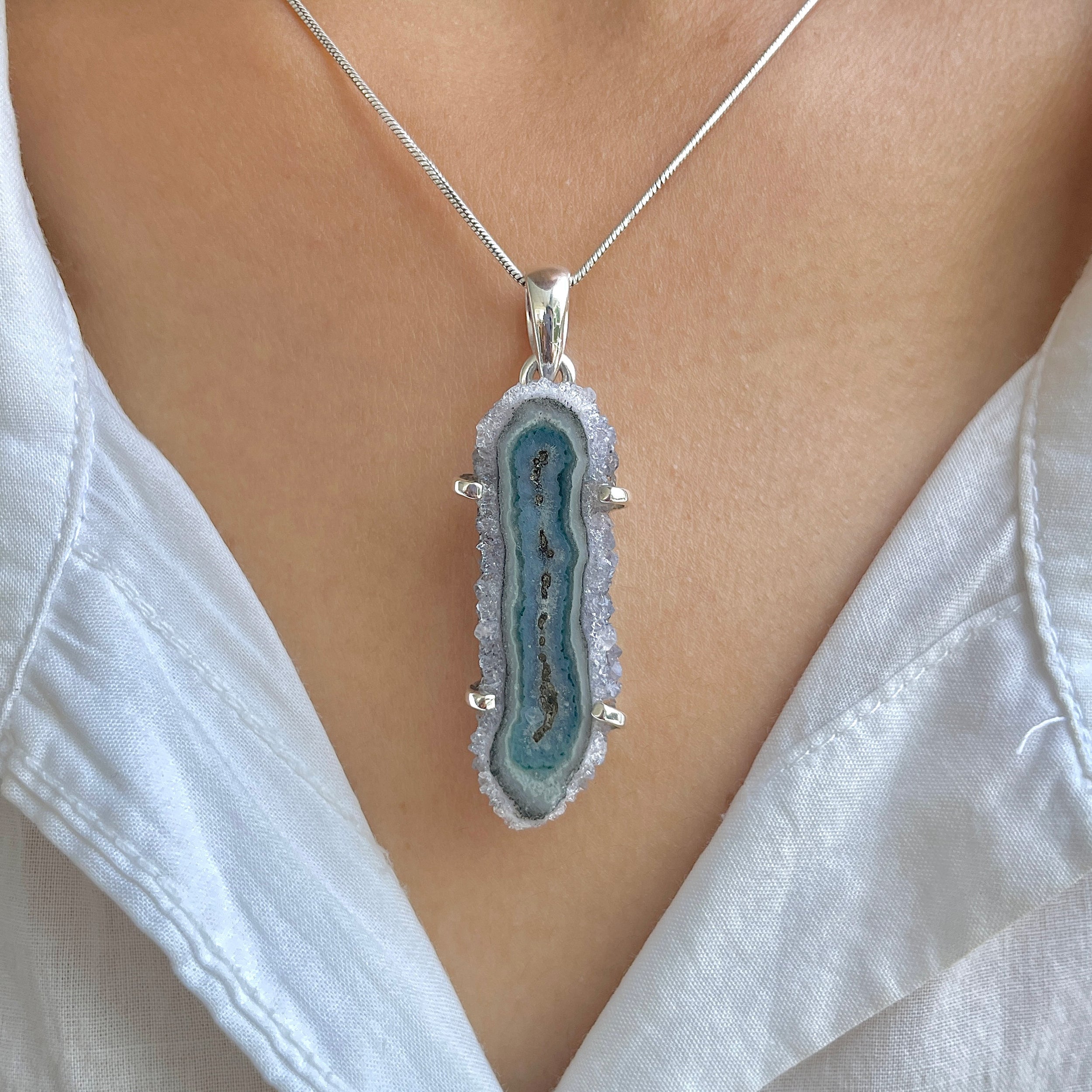 Amethyst Stalactite Pendant-(ASL-P-16.)