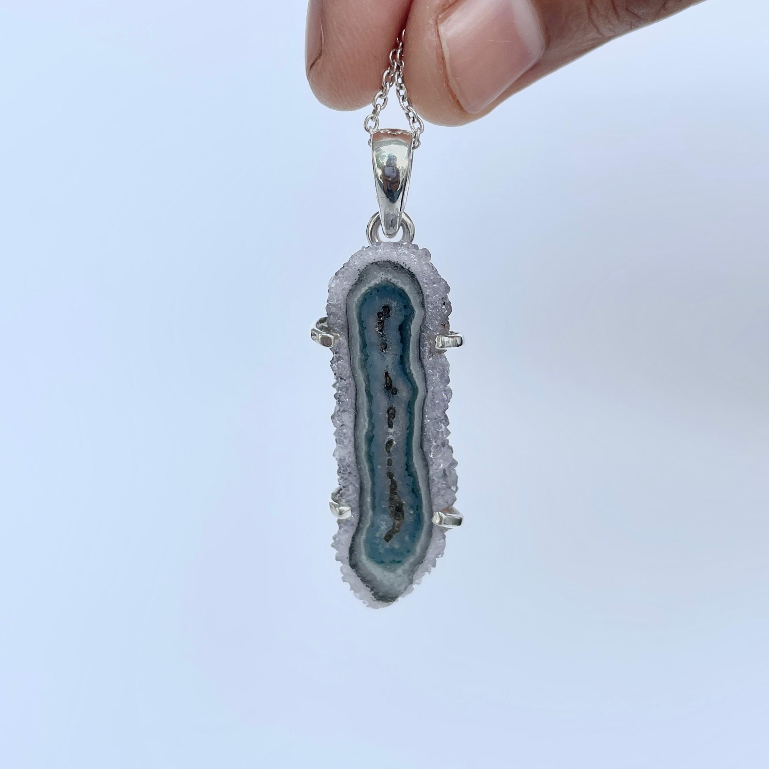 Amethyst Stalactite Pendant-(ASL-P-16.)