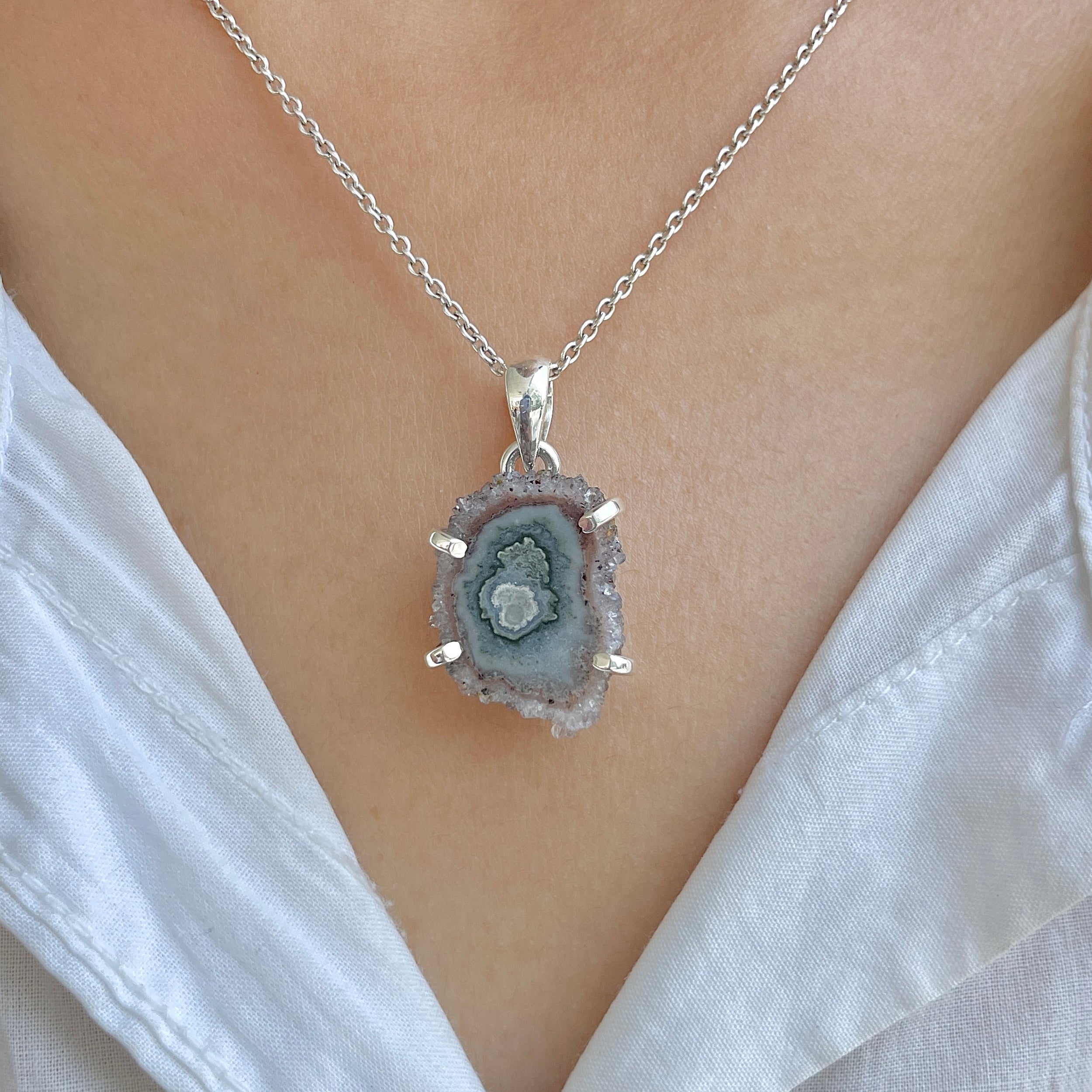 Amethyst Stalactite Pendant-(ASL-P-161.)