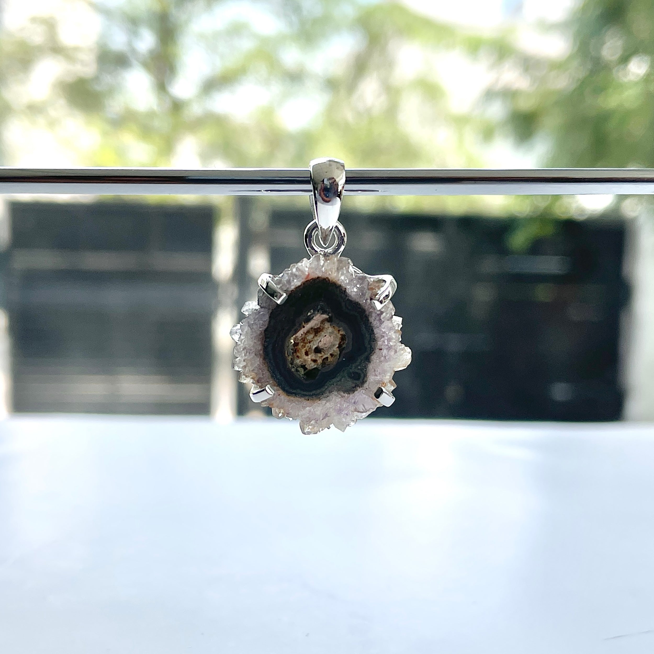Amethyst Stalactite Pendant-(ASL-P-162.)