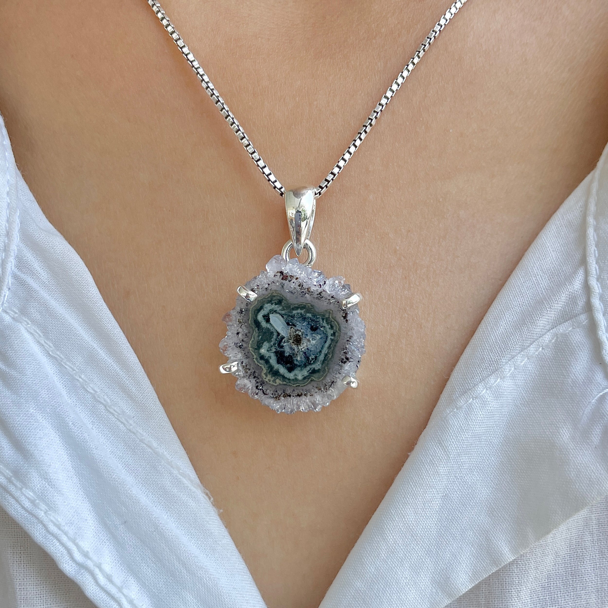 Amethyst Stalactite Pendant-(ASL-P-163.)