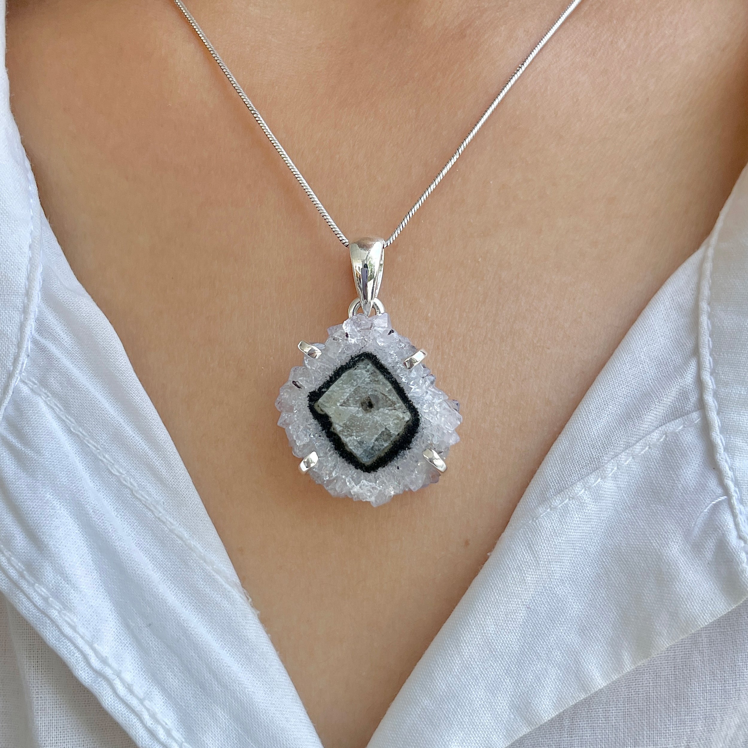 Amethyst Stalactite Pendant-(ASL-P-167.)