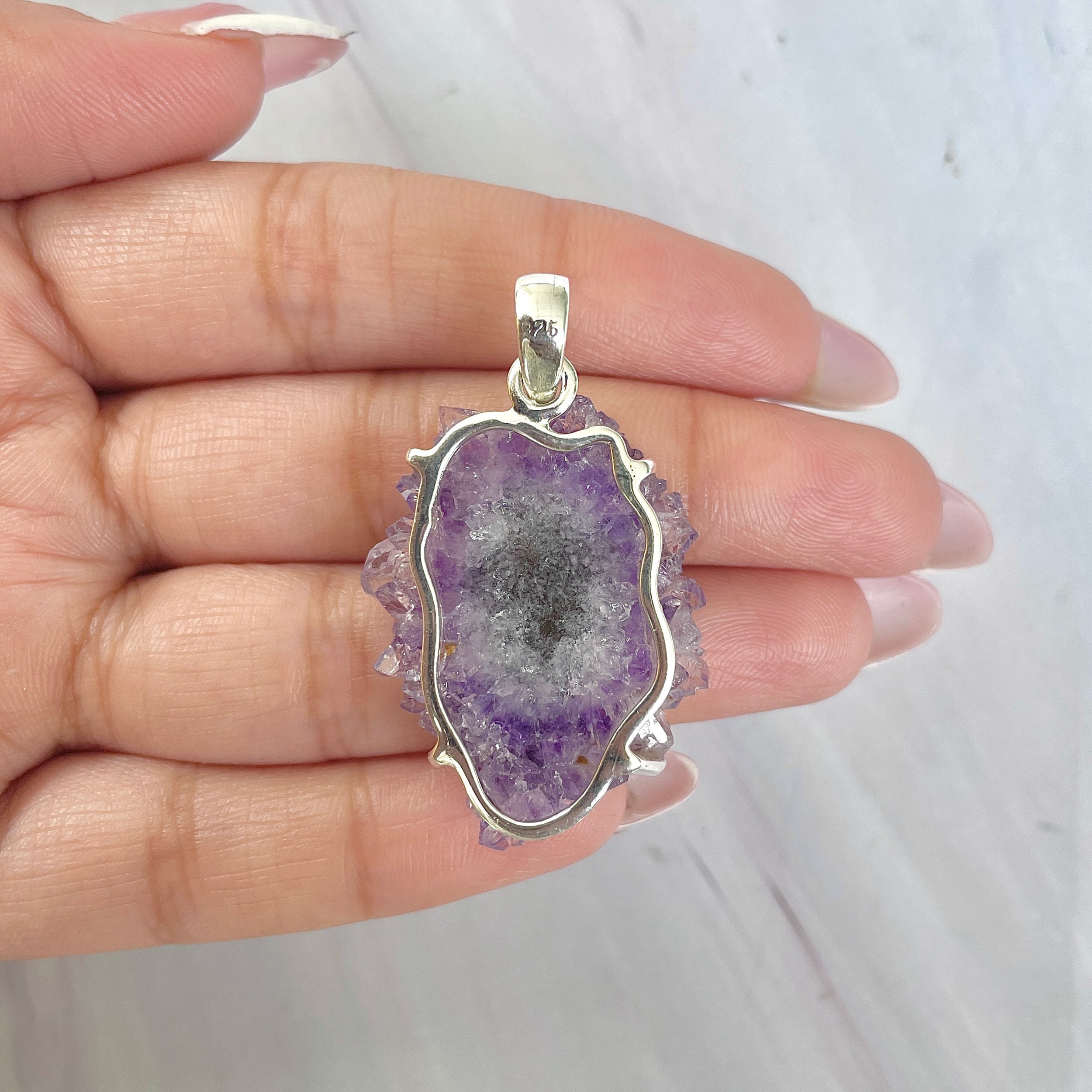 Amethyst Stalactite Pendant-(ASL-P-17.)
