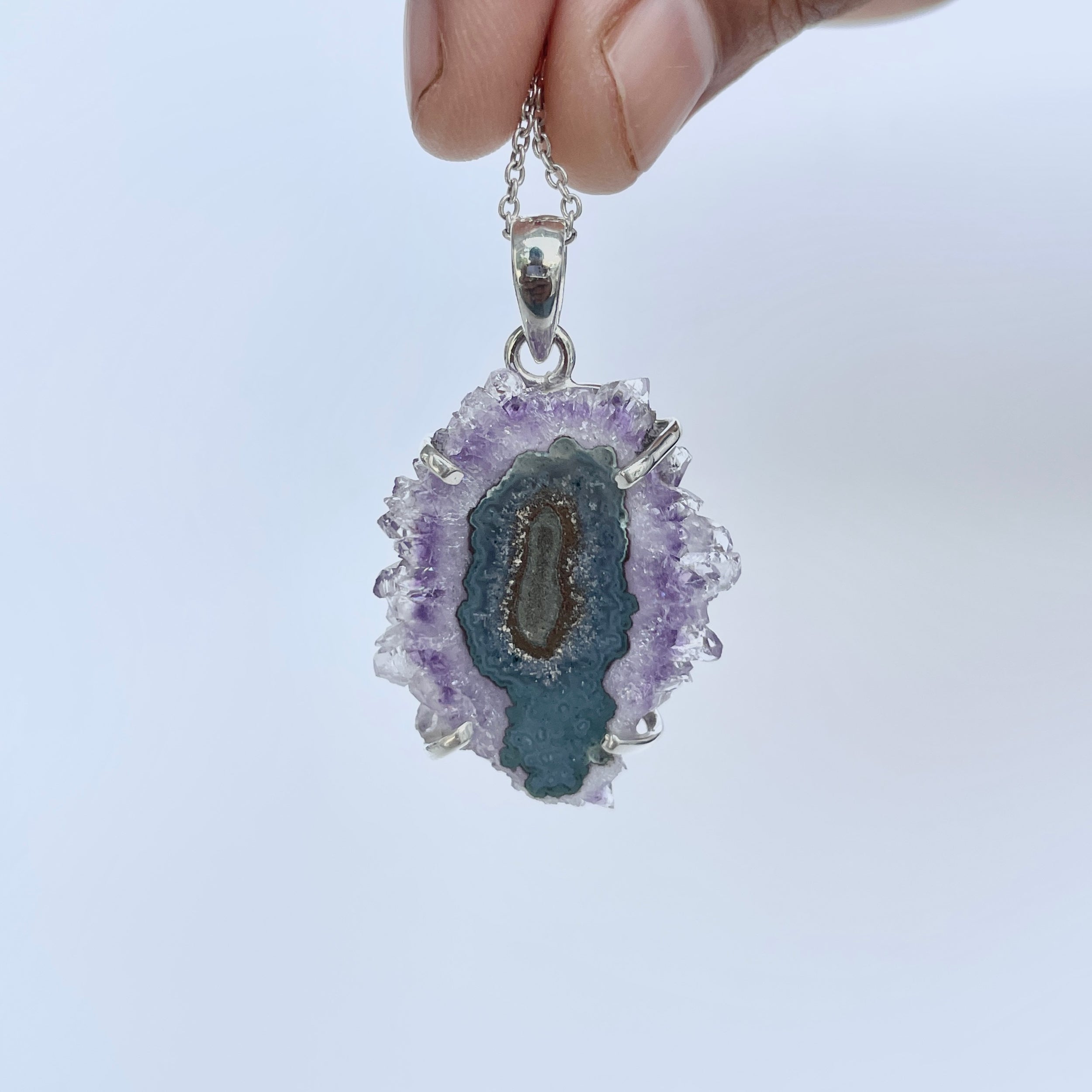 Amethyst Stalactite Pendant-(ASL-P-17.)