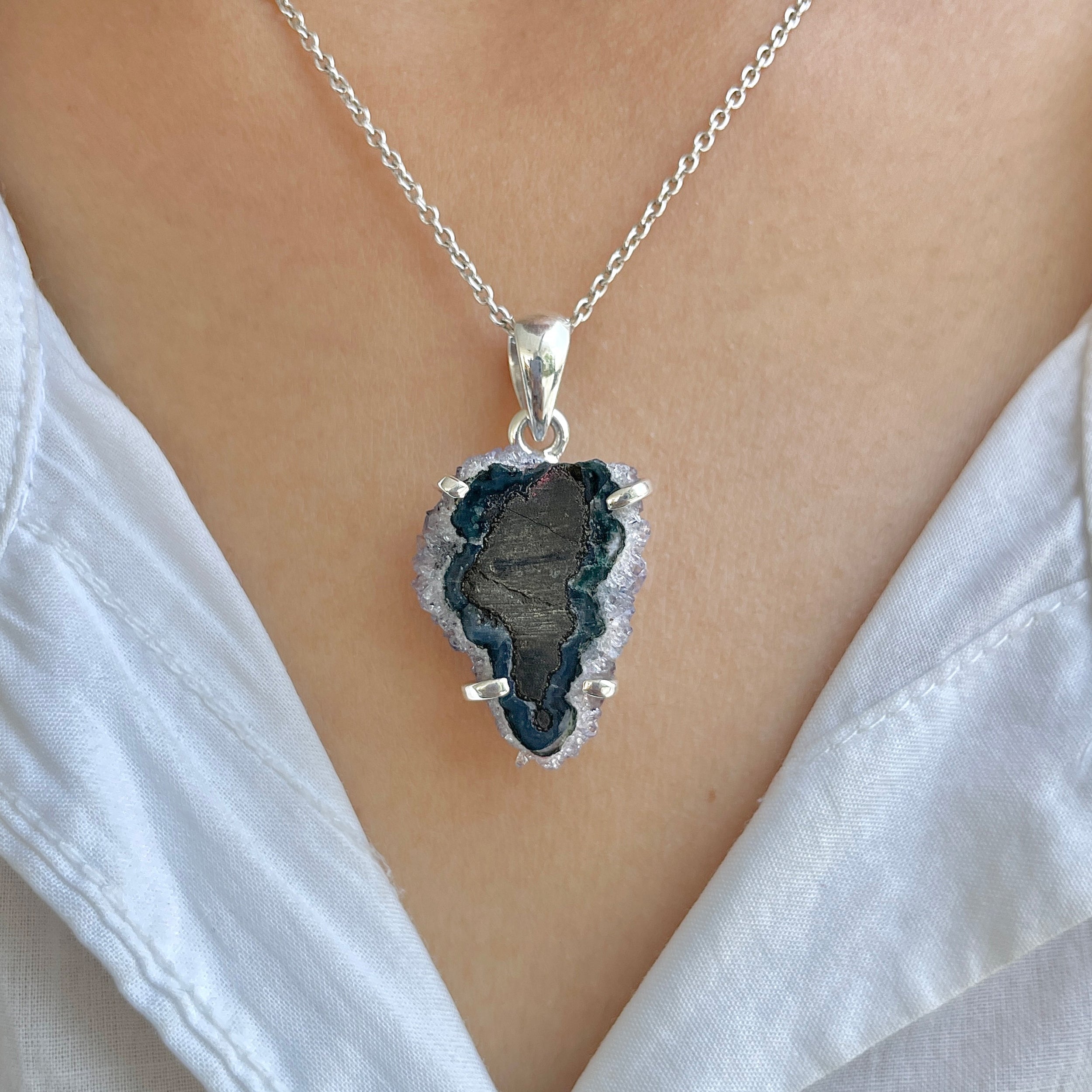 Amethyst Stalactite Pendant-(ASL-P-171.)