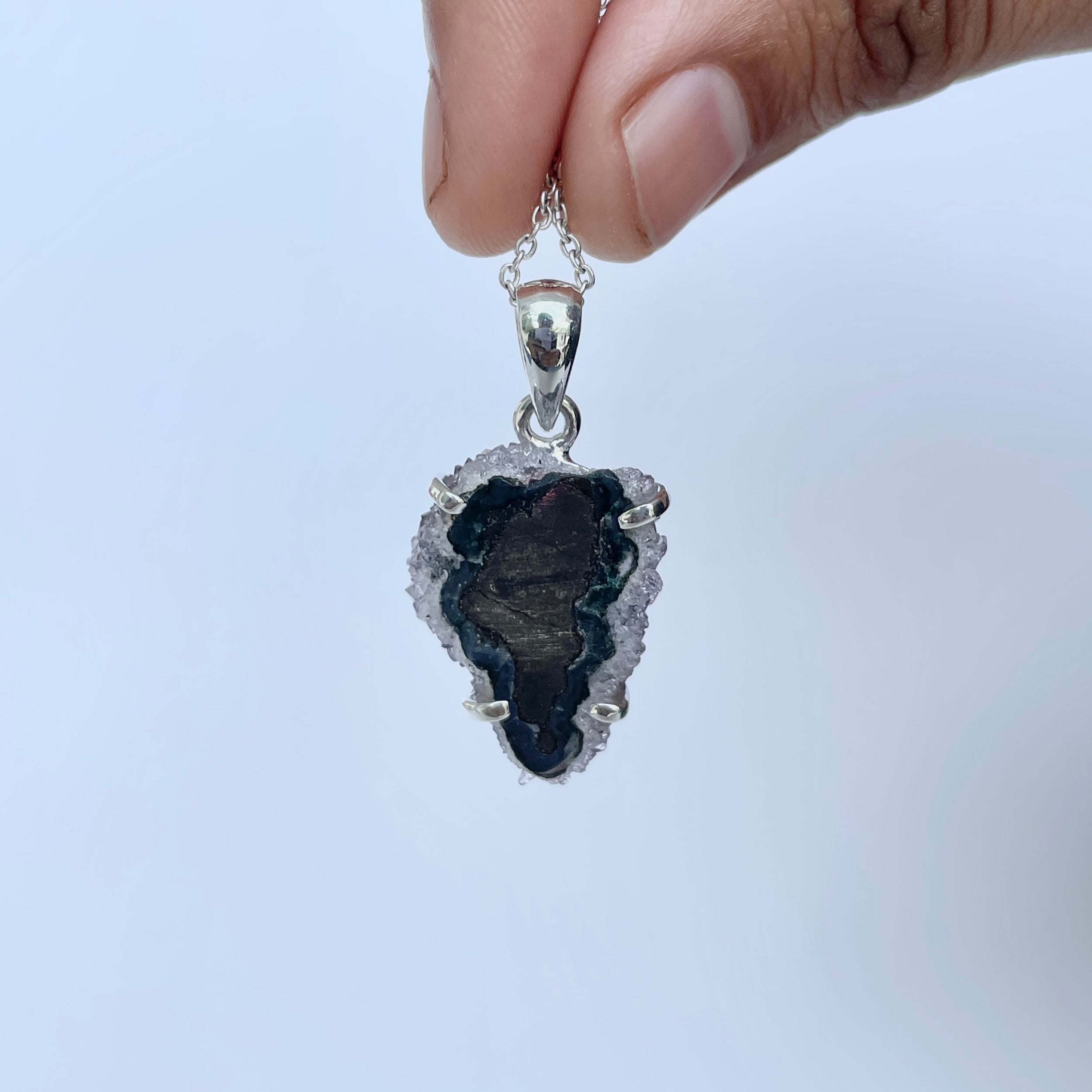 Amethyst Stalactite Pendant-(ASL-P-171.)