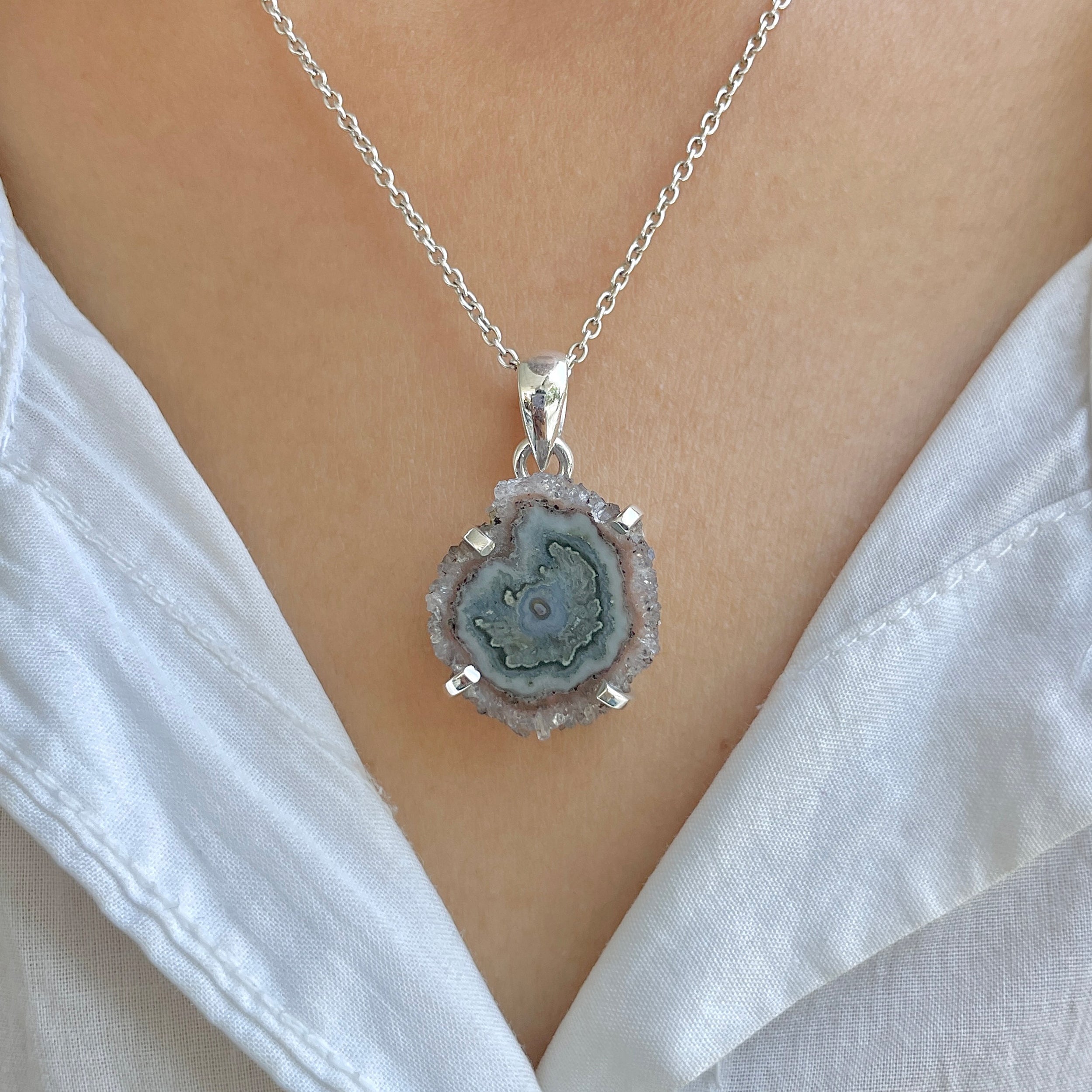 Amethyst Stalactite Pendant-(ASL-P-174.)