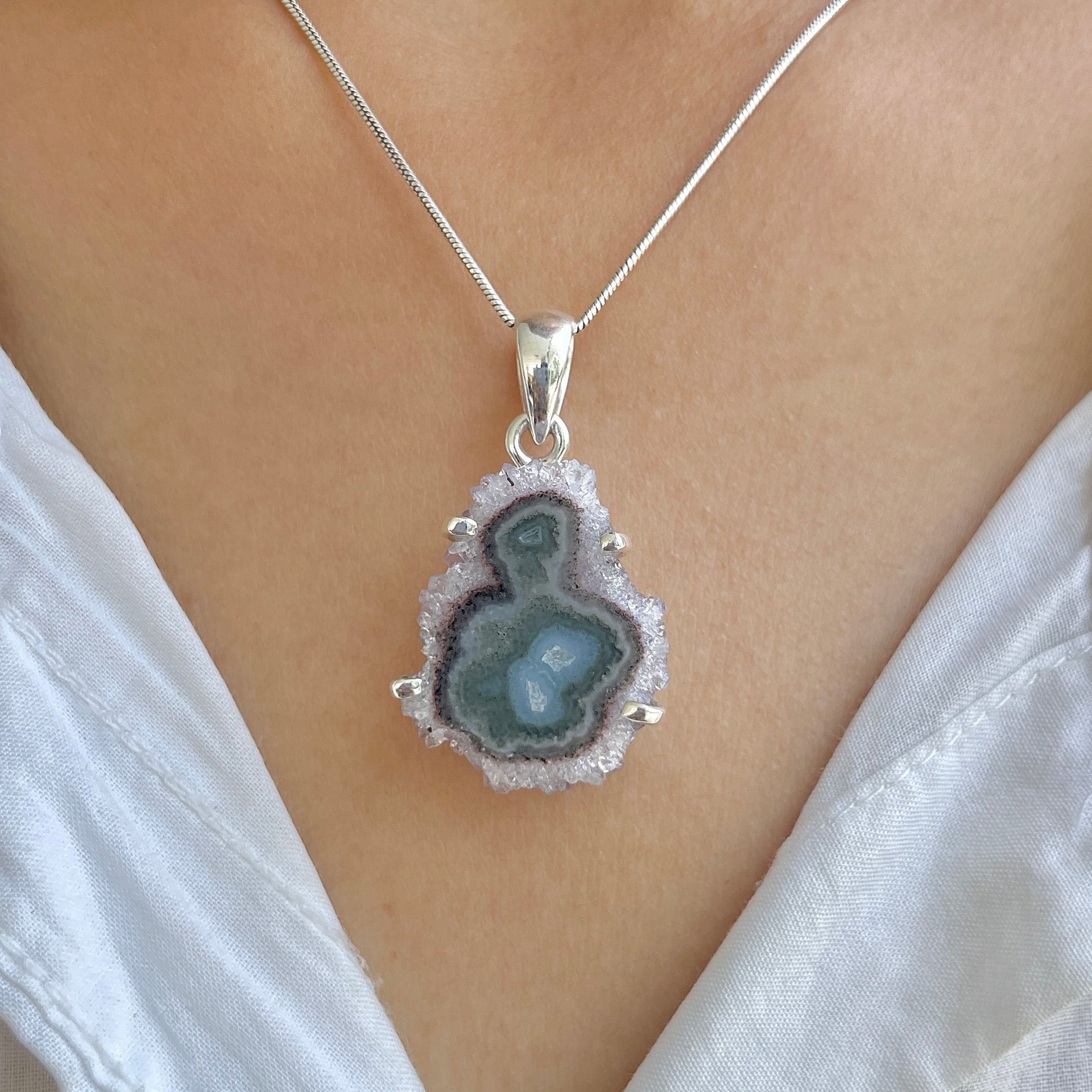 Amethyst Stalactite Pendant-(ASL-P-175.)