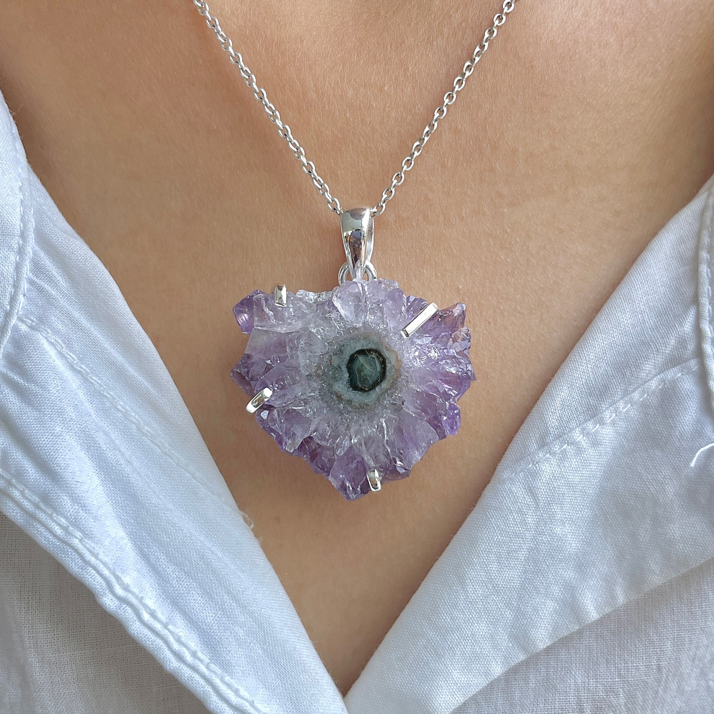 Amethyst Stalactite Pendant-(ASL-P-18.)