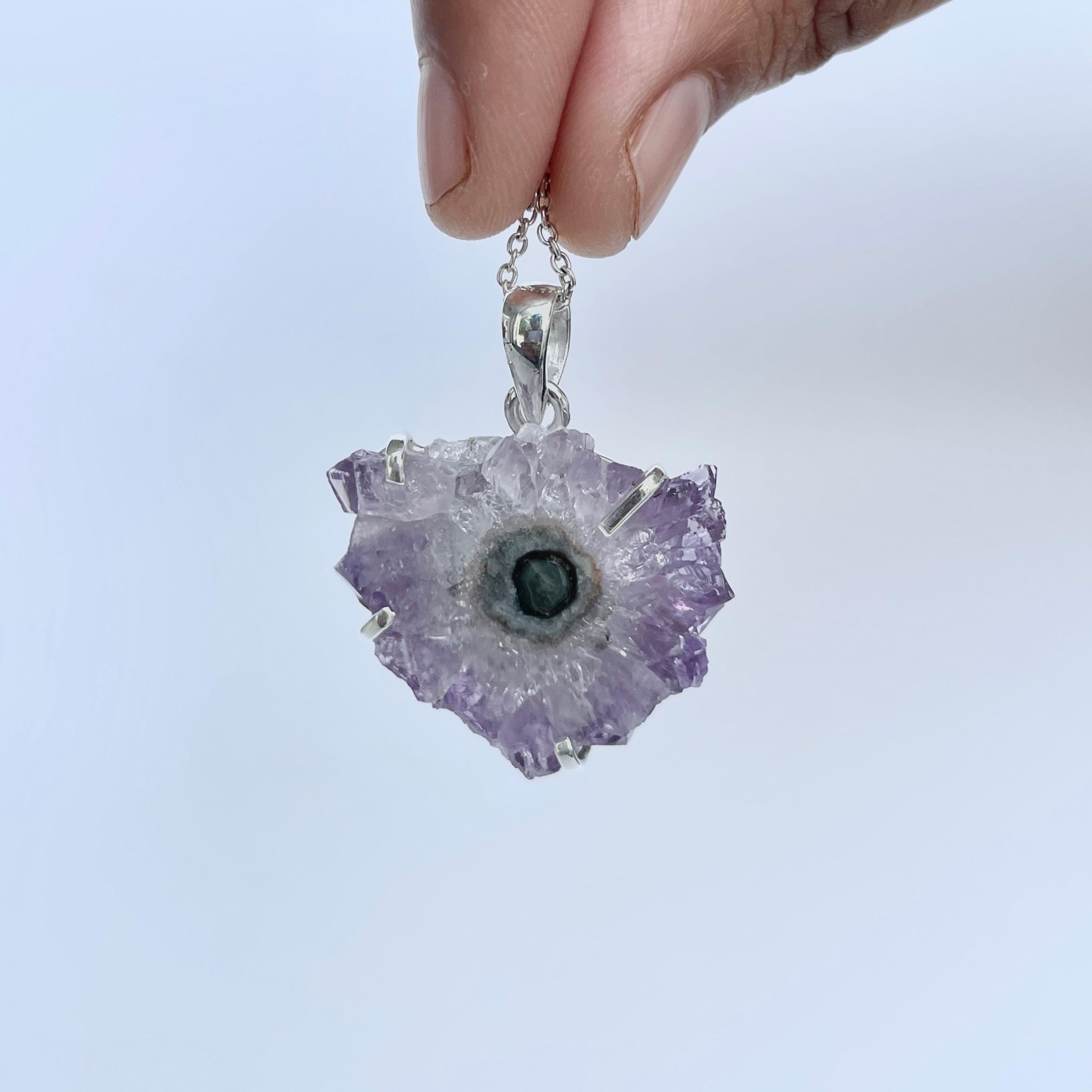 Amethyst Stalactite Pendant-(ASL-P-18.)