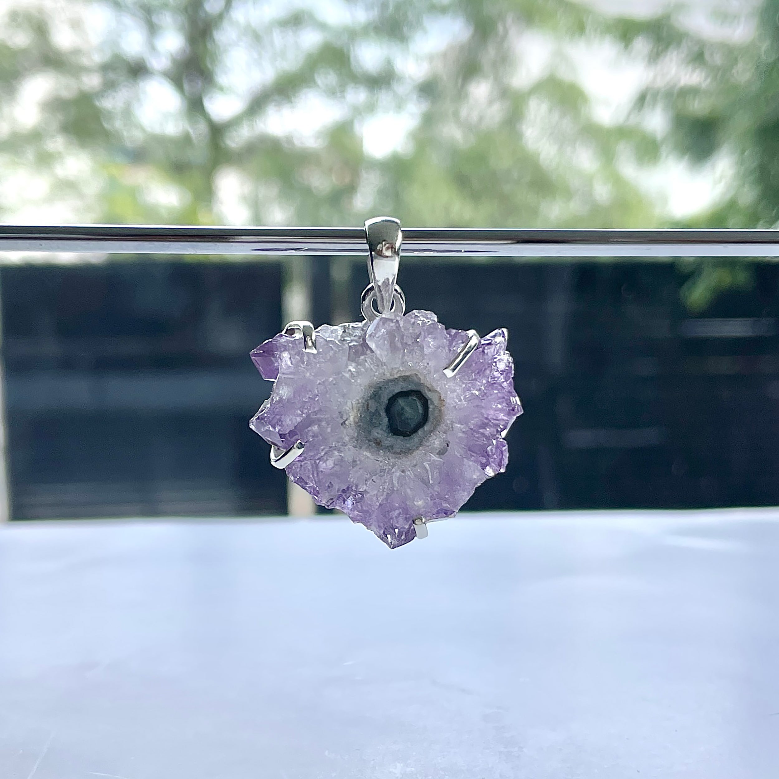 Amethyst Stalactite Pendant-(ASL-P-18.)