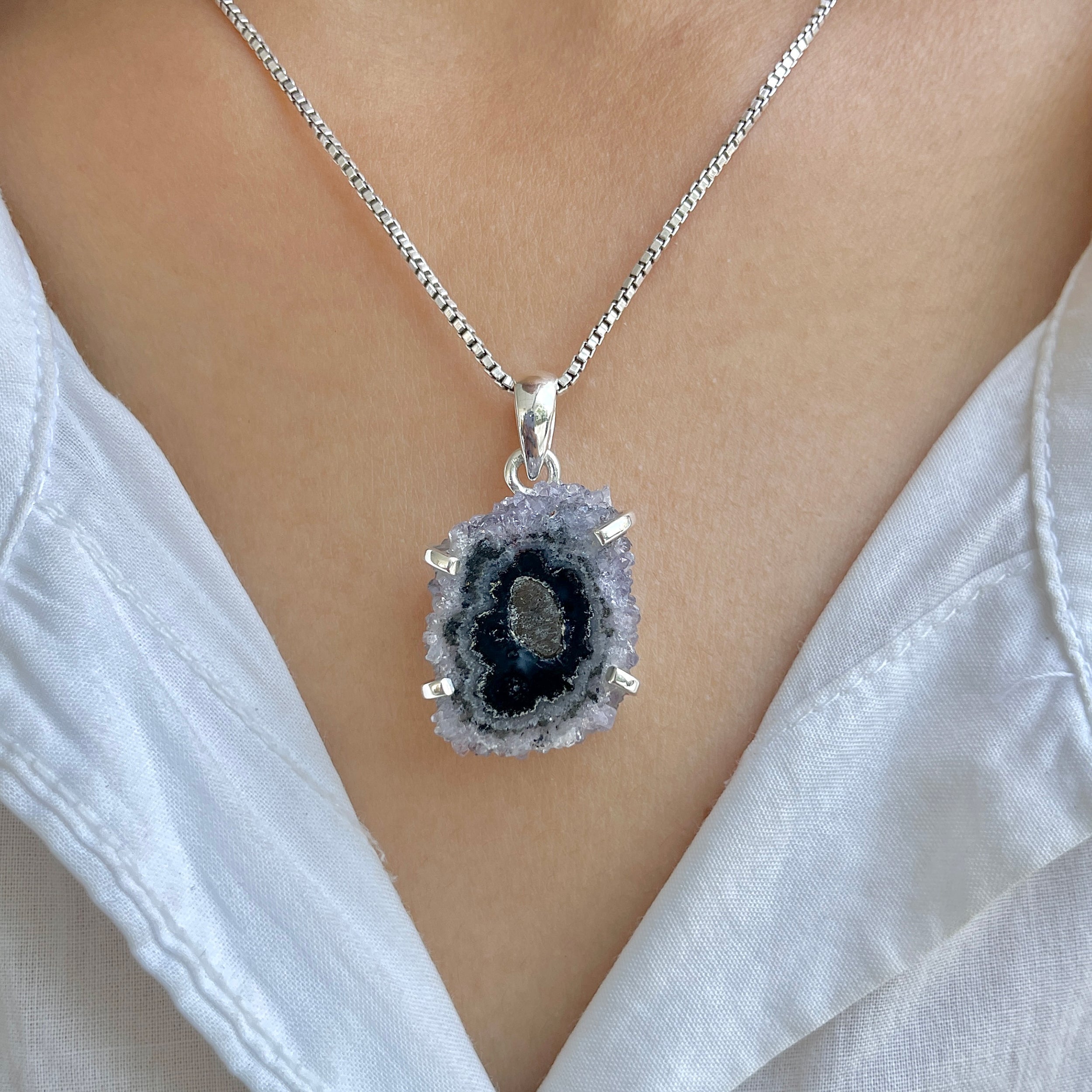 Amethyst Stalactite Pendant-(ASL-P-182.)