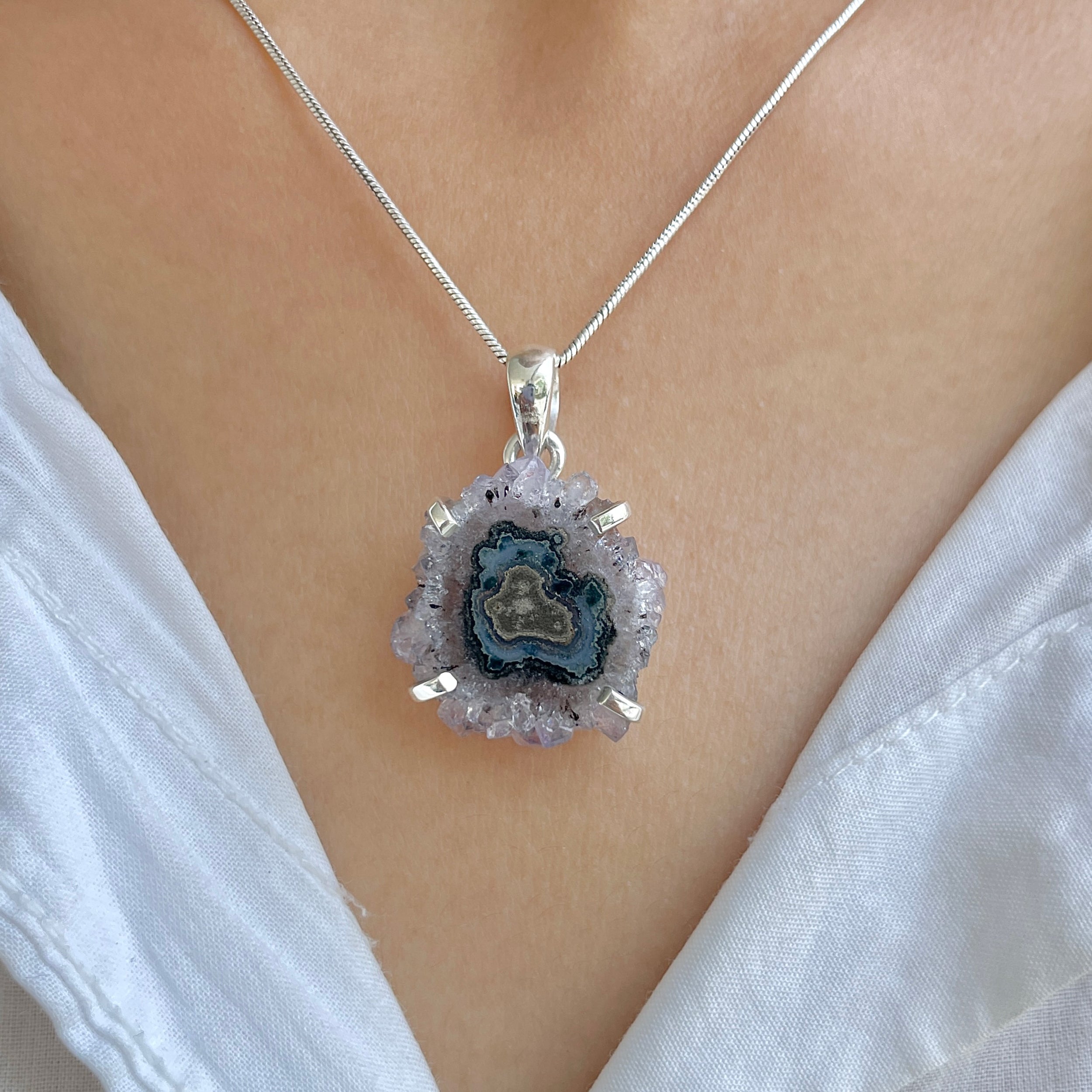 Amethyst Stalactite Pendant-(ASL-P-184.)