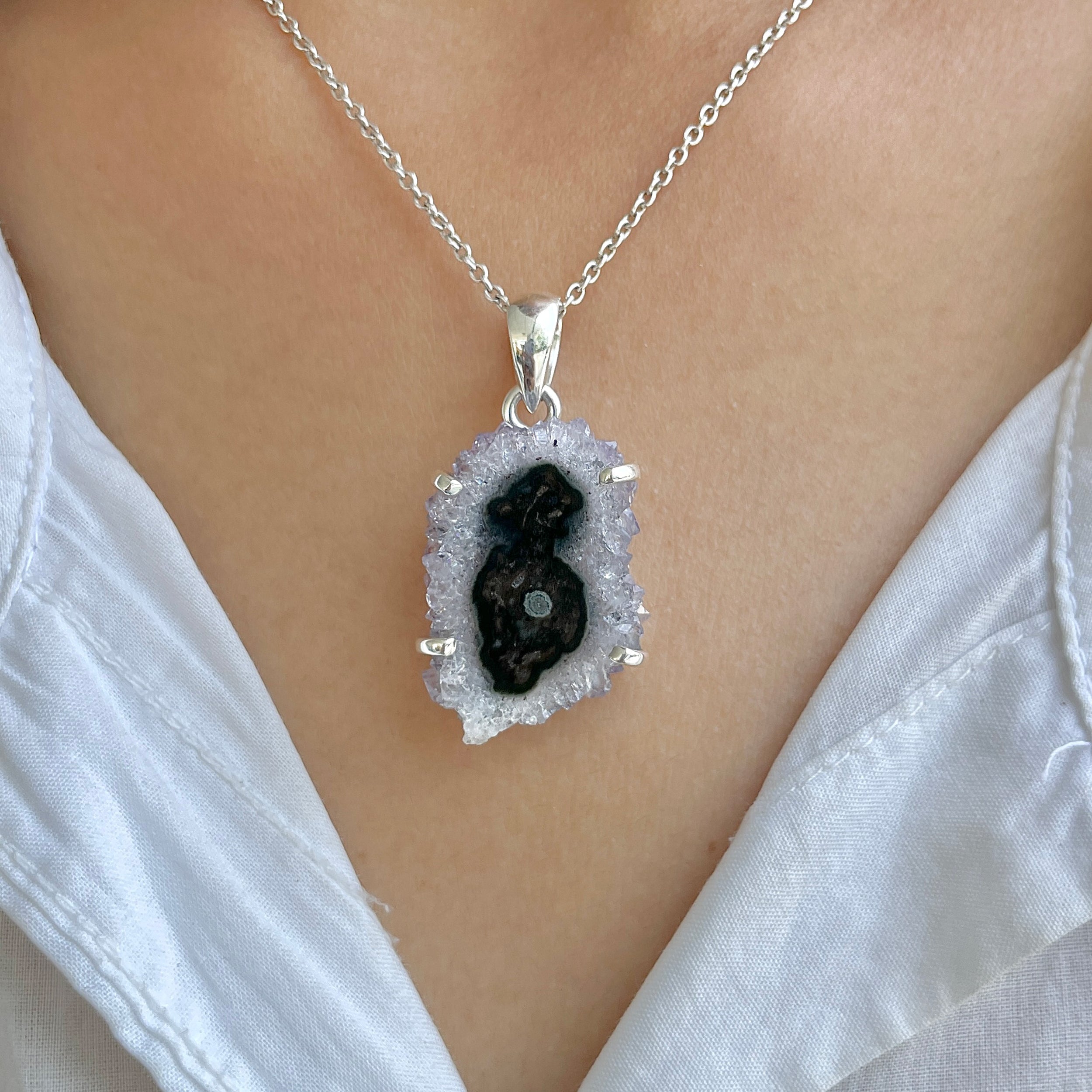 Amethyst Stalactite Pendant-(ASL-P-186.)