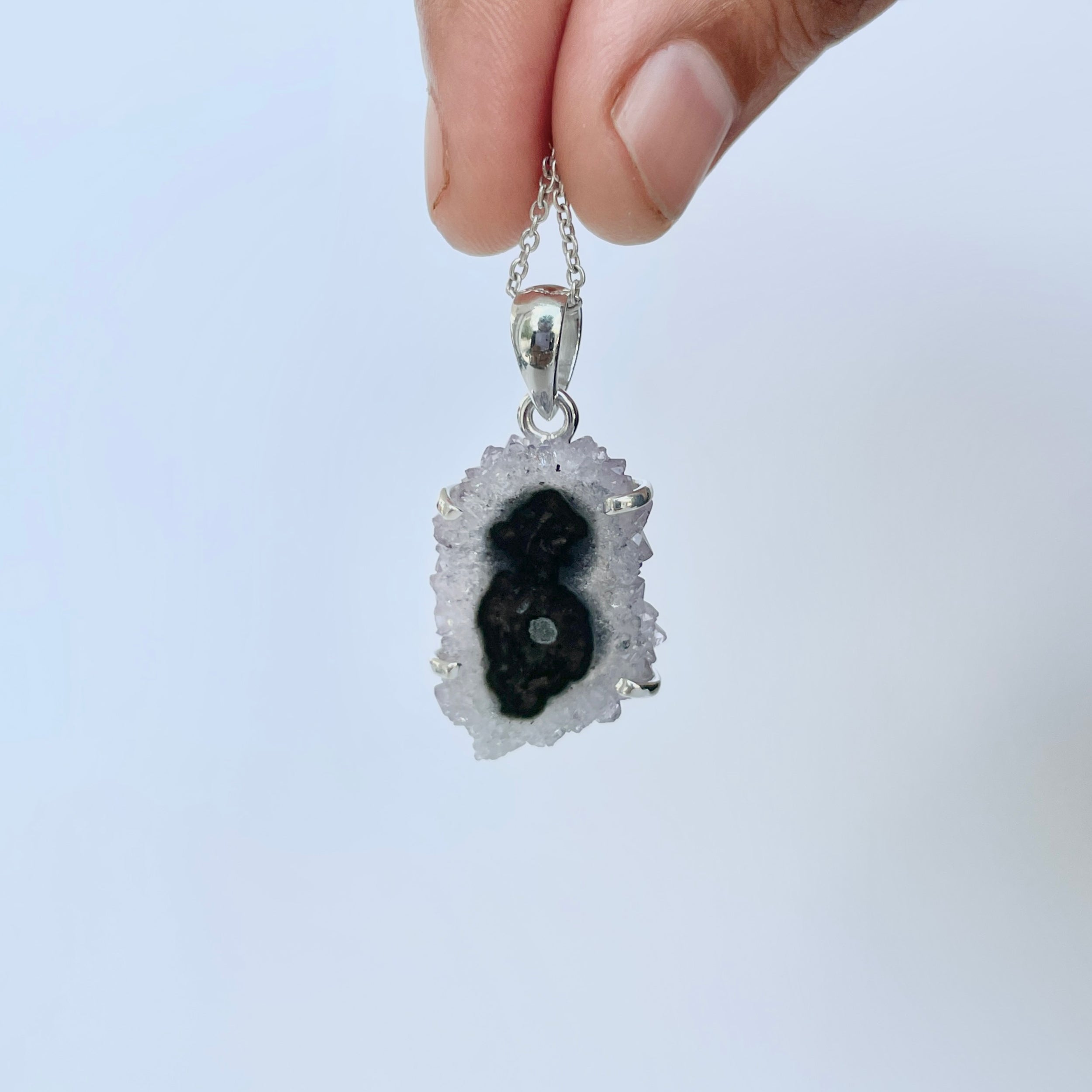 Amethyst Stalactite Pendant-(ASL-P-186.)