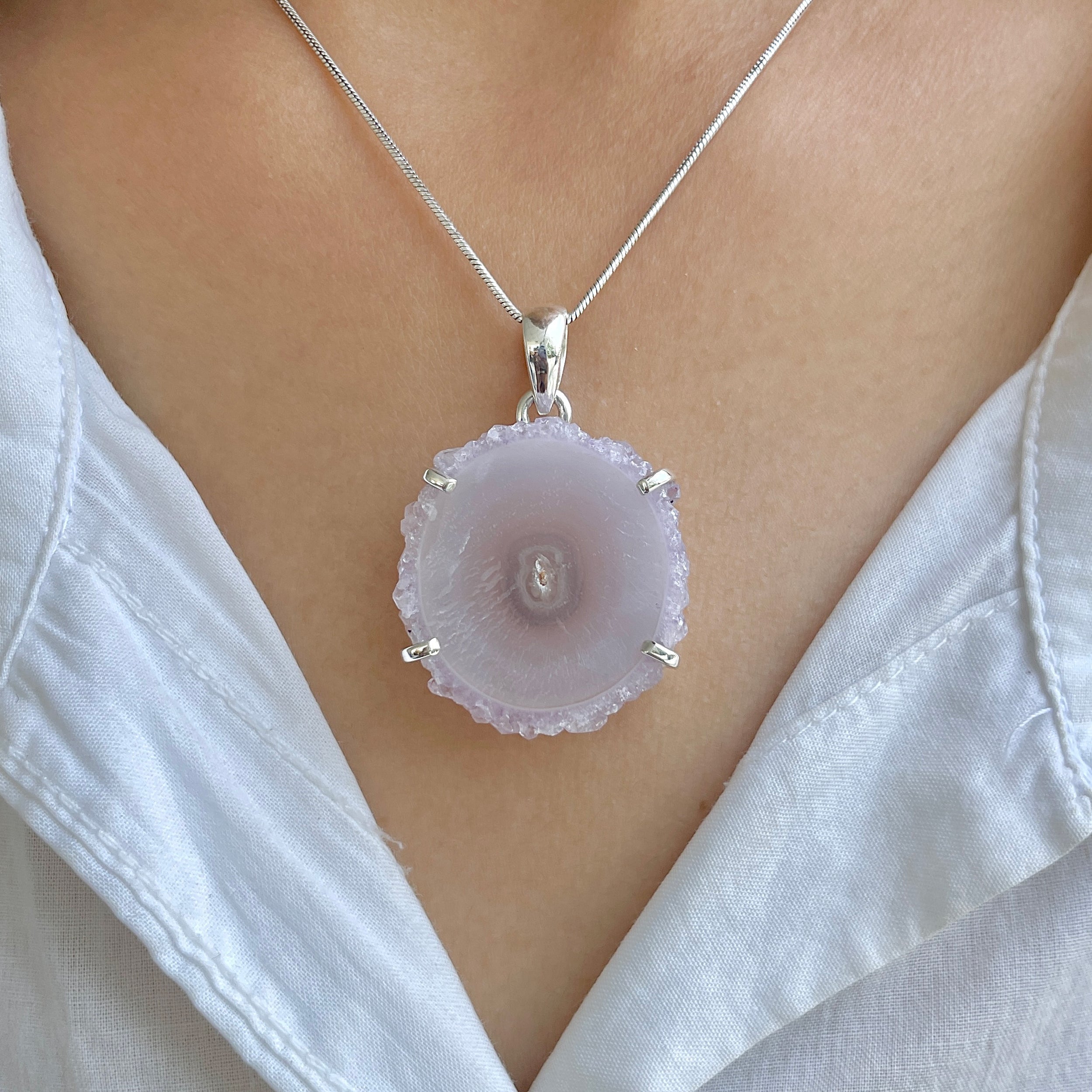 Amethyst Stalactite Pendant-(ASL-P-187.)