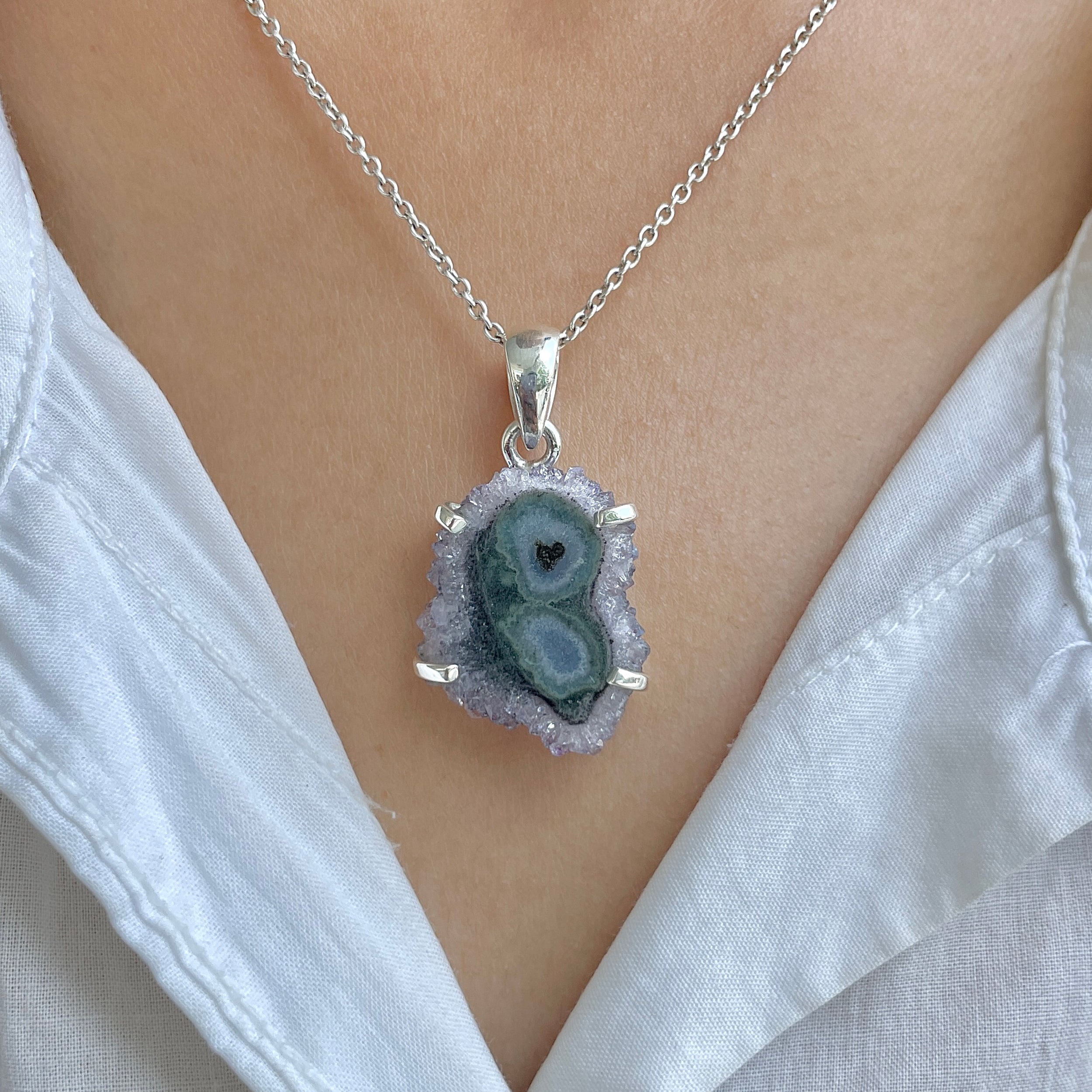 Amethyst Stalactite Pendant-(ASL-P-192.)