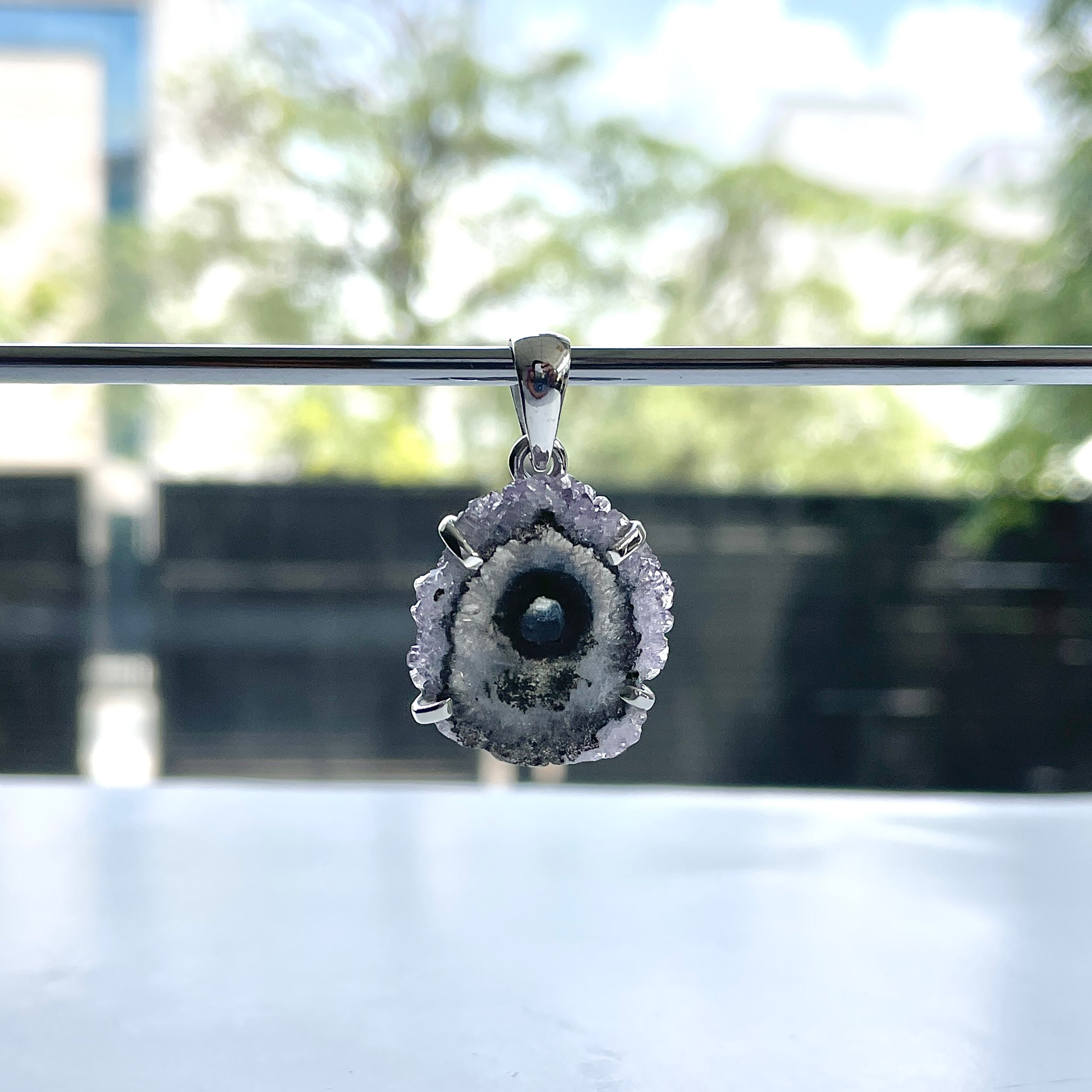 Amethyst Stalactite Pendant-(ASL-P-195.)