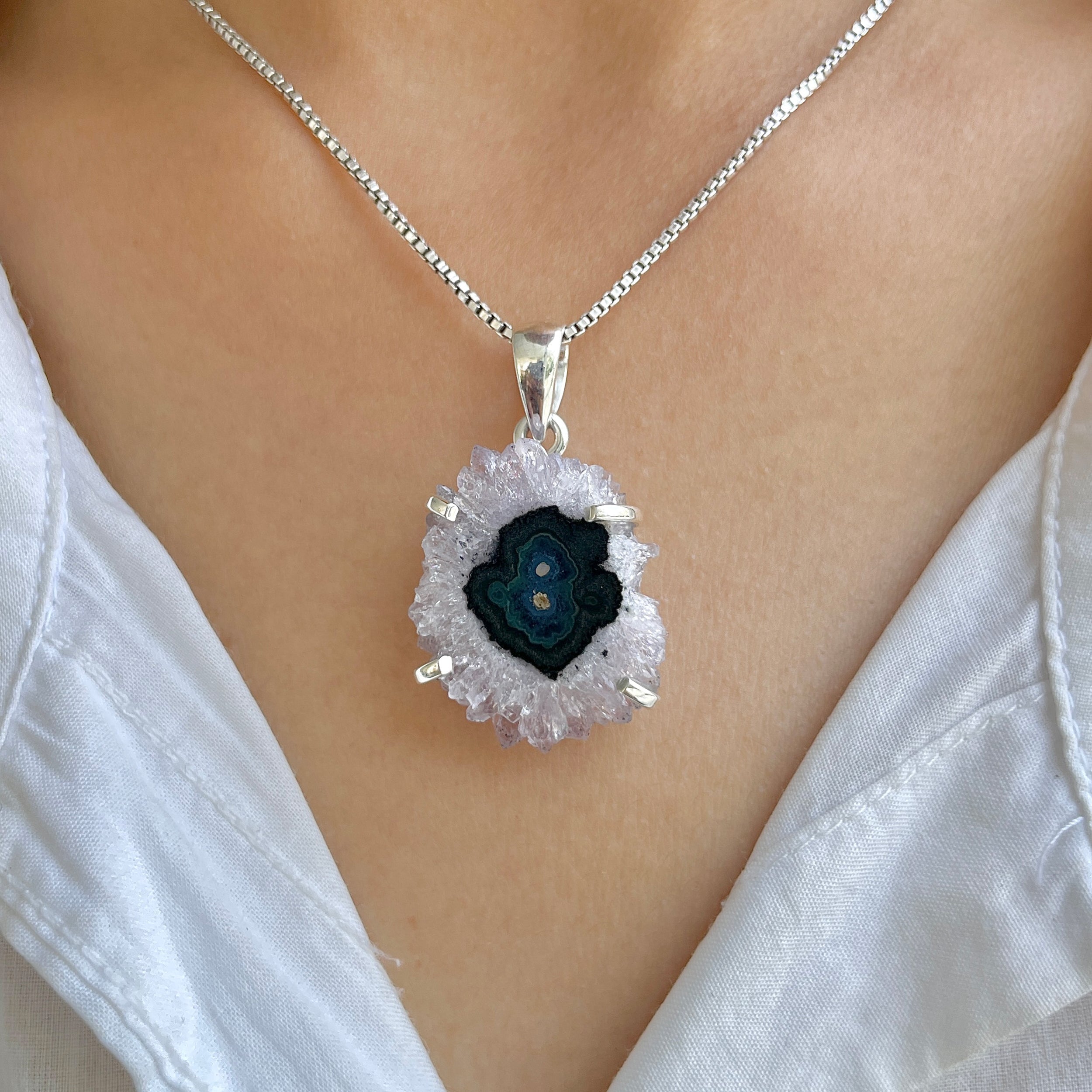 Amethyst Stalactite Pendant-(ASL-P-196.)