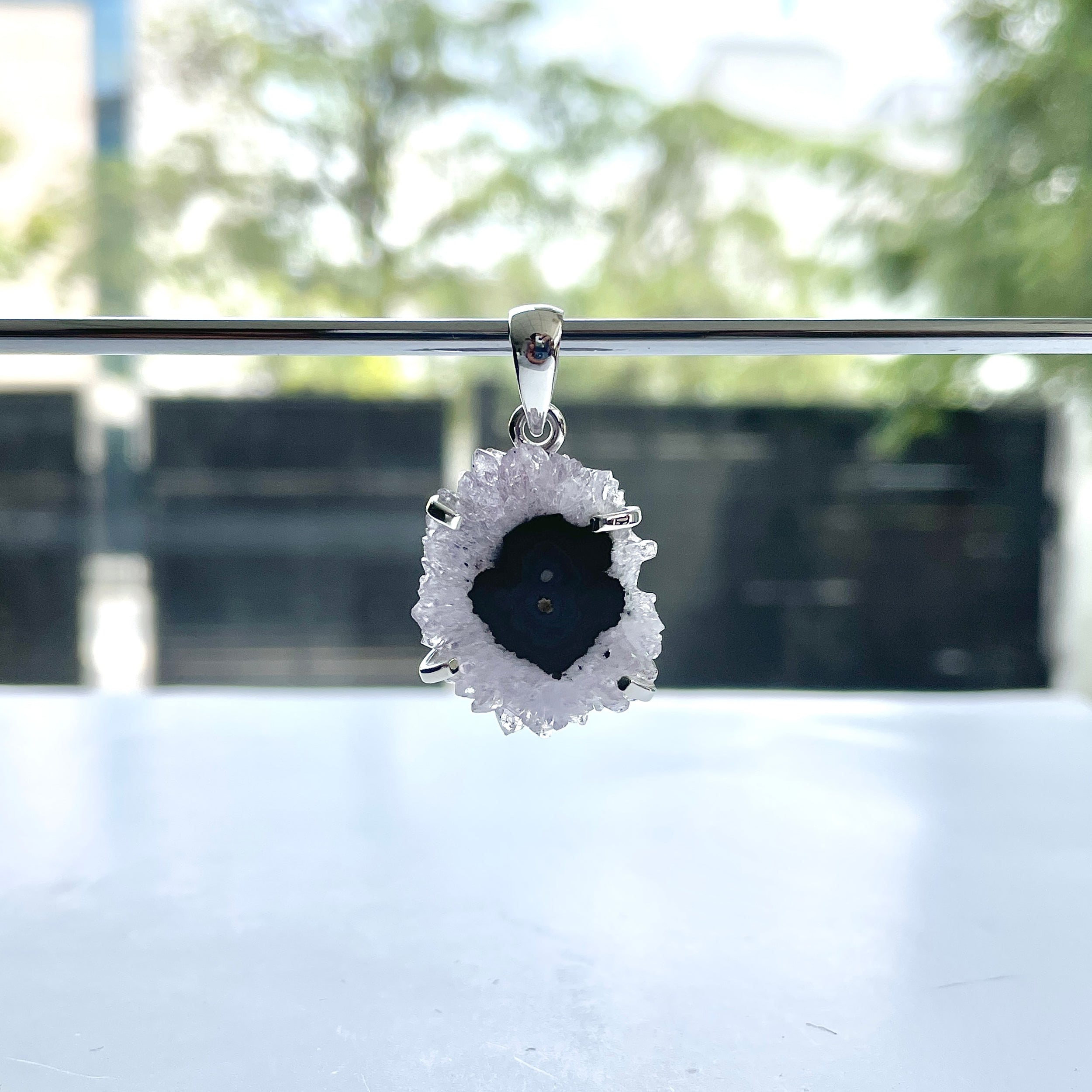 Amethyst Stalactite Pendant-(ASL-P-196.)