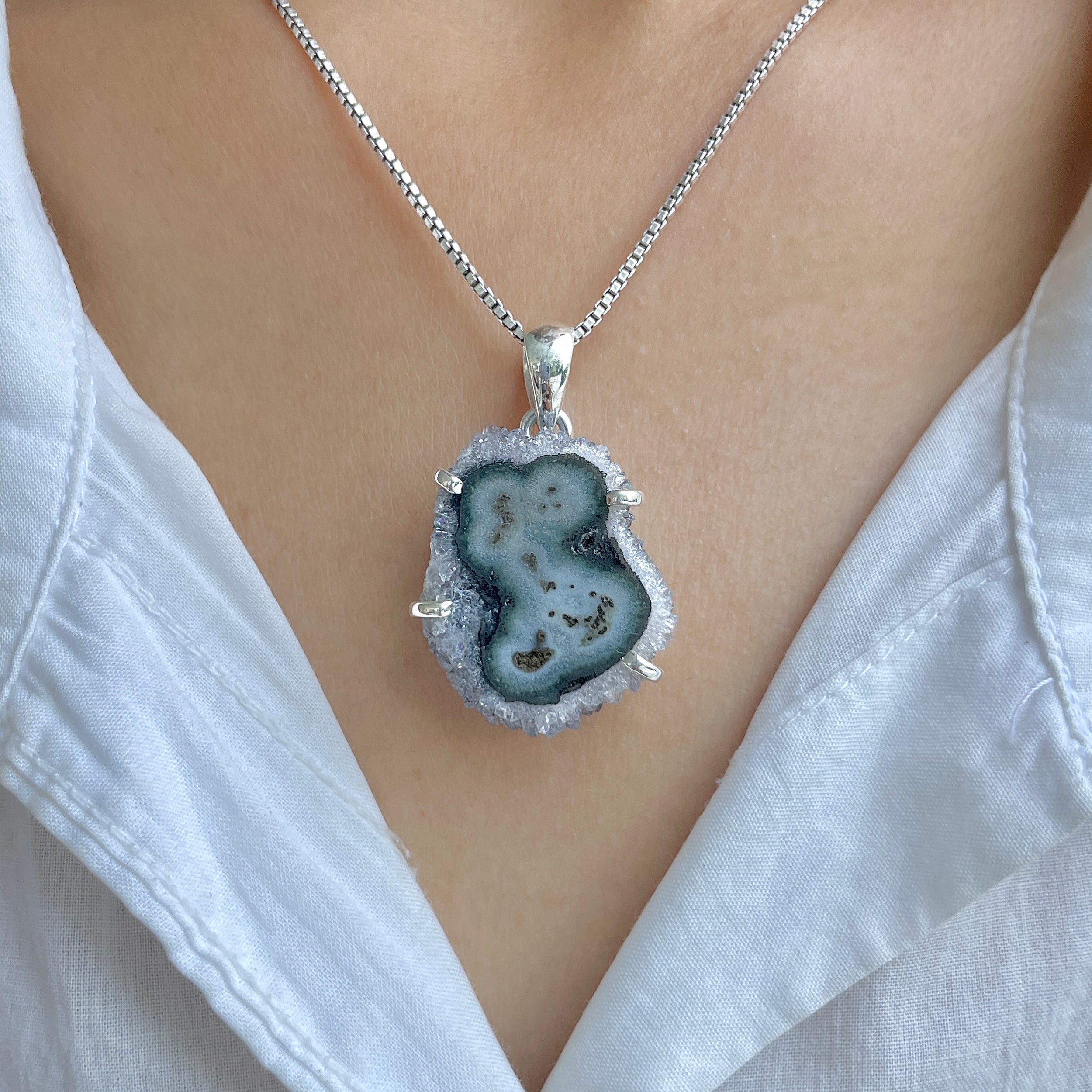 Amethyst Stalactite Pendant-(ASL-P-199.)