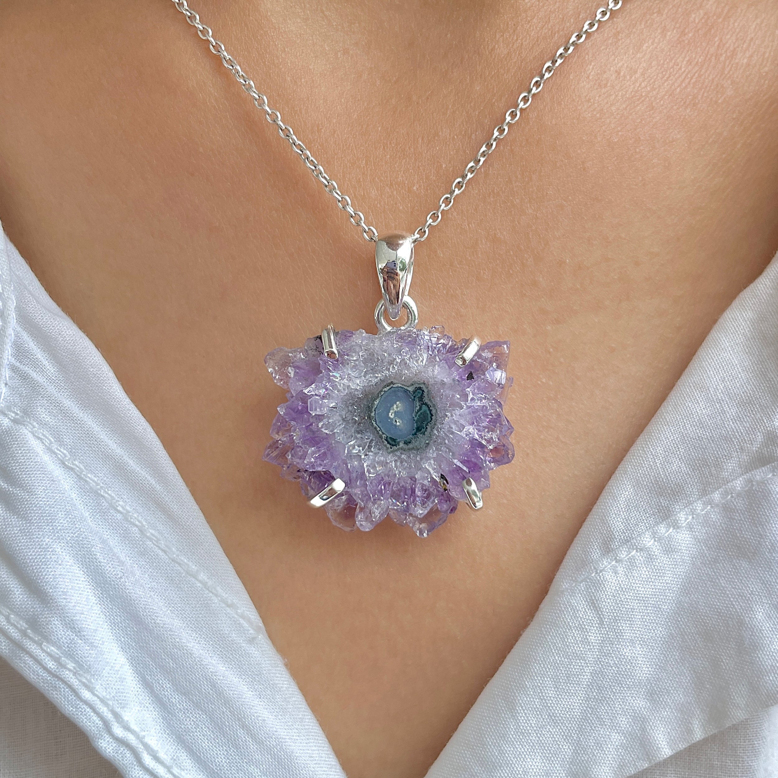 Amethyst Stalactite Pendant-(ASL-P-2.)
