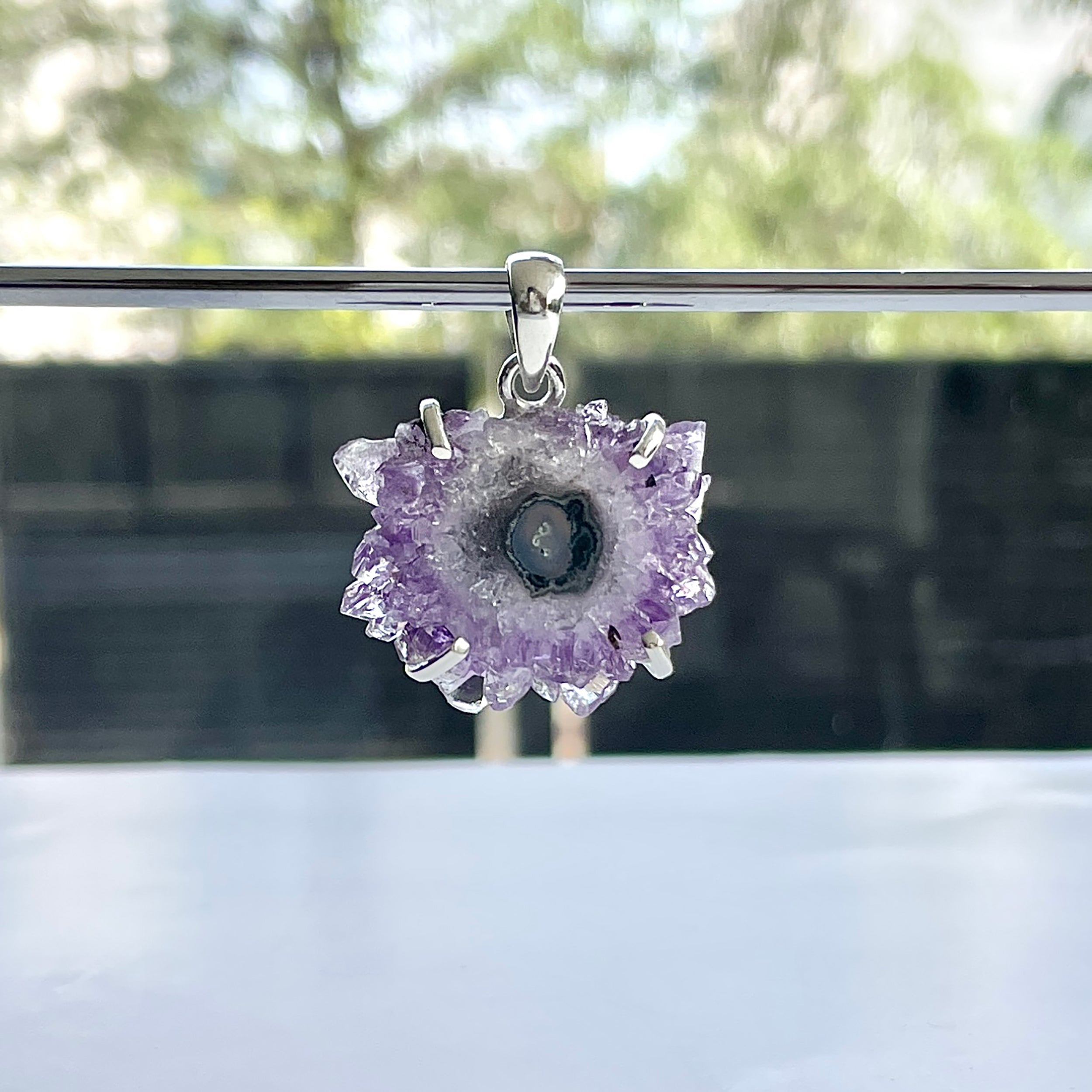 Amethyst Stalactite Pendant-(ASL-P-2.)