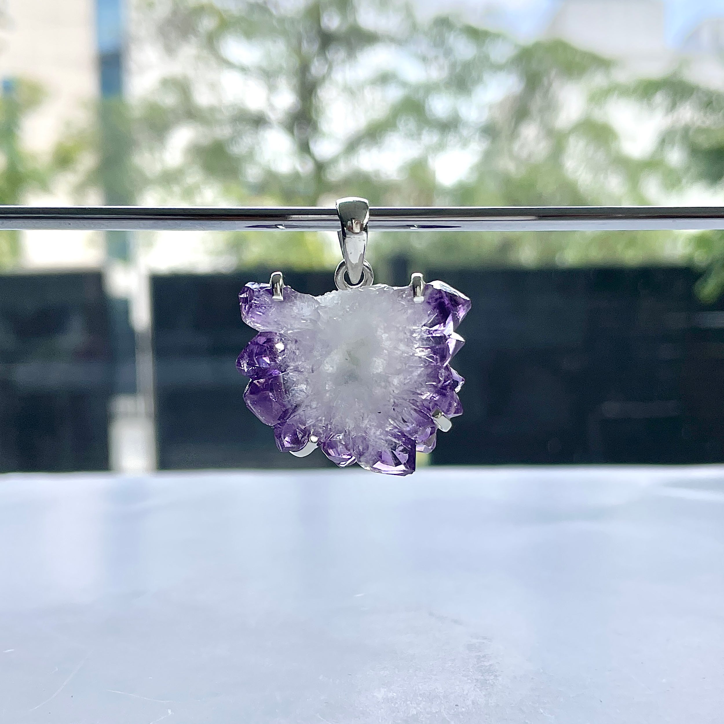 Amethyst Stalactite Pendant-(ASL-P-20.)