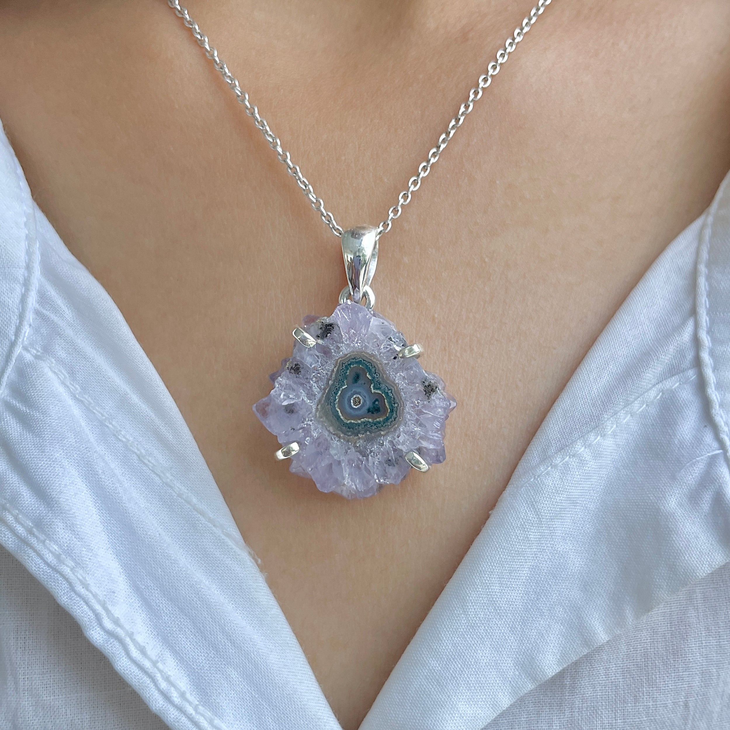 Amethyst Stalactite Pendant-(ASL-P-201.)