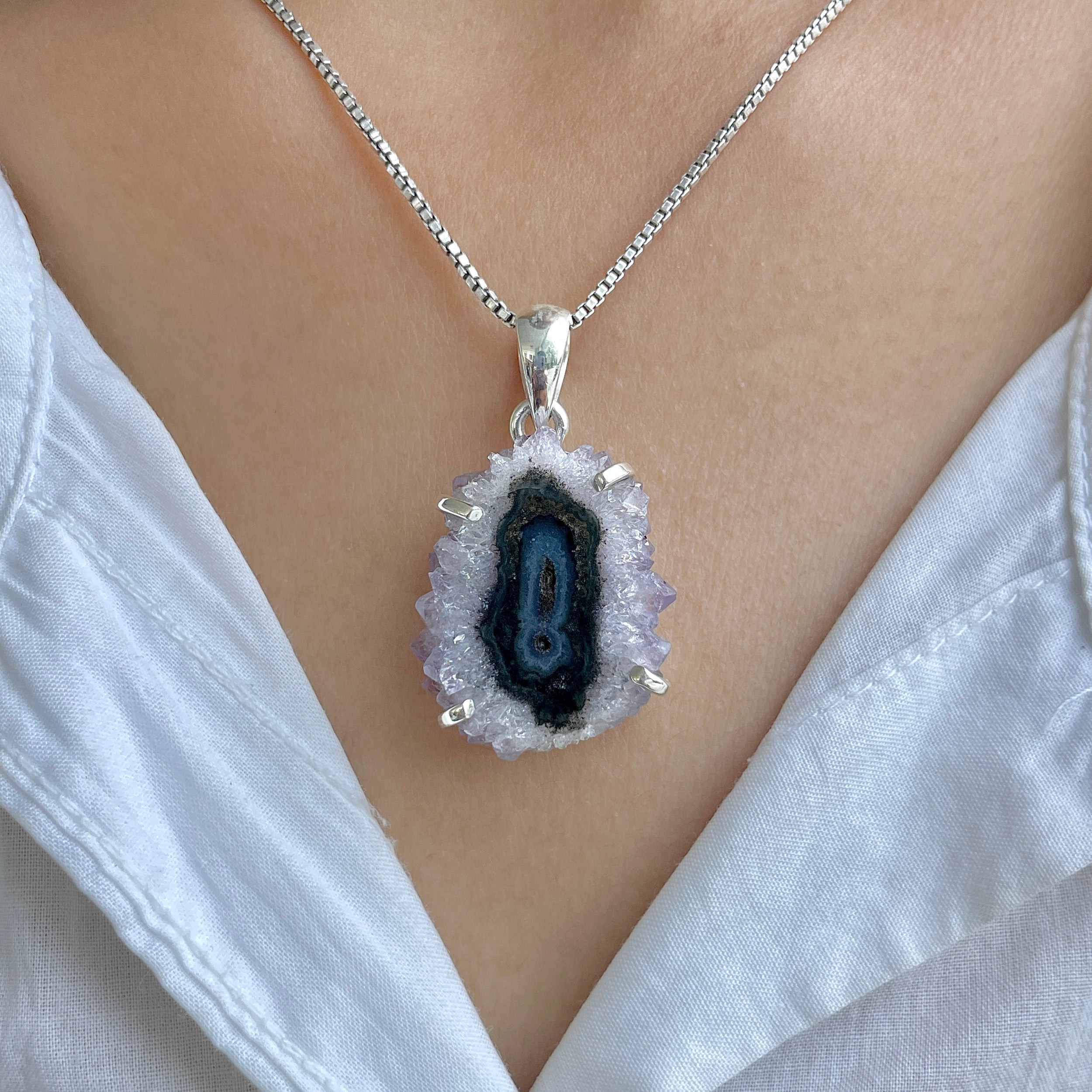 Amethyst Stalactite Pendant-(ASL-P-202.)