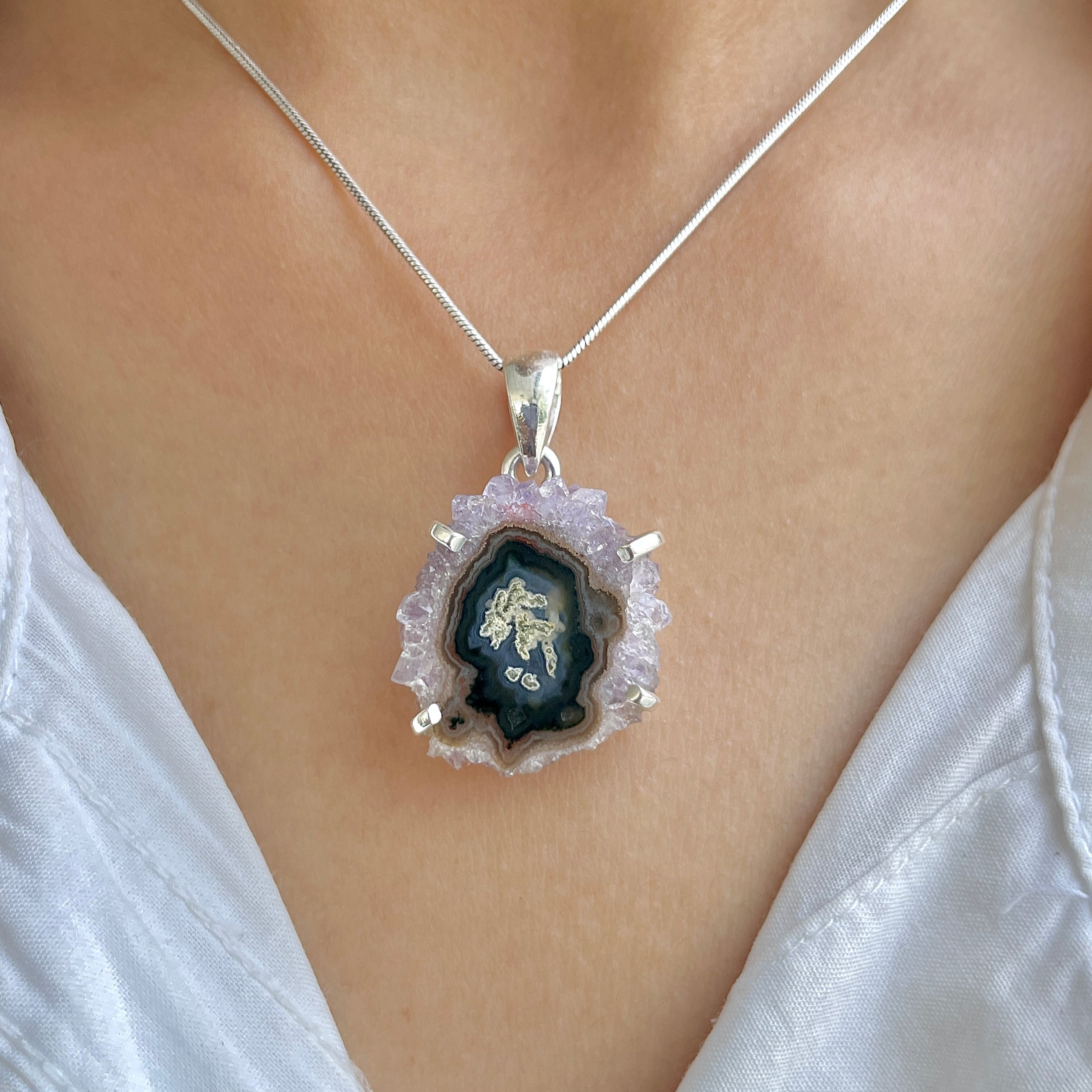 Amethyst Stalactite Pendant-(ASL-P-209.)