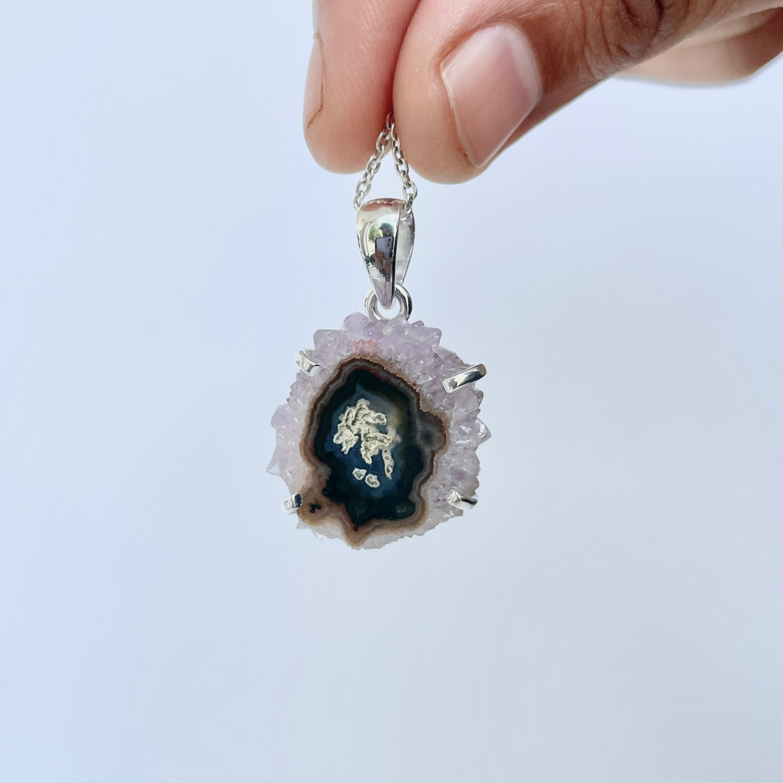 Amethyst Stalactite Pendant-(ASL-P-209.)