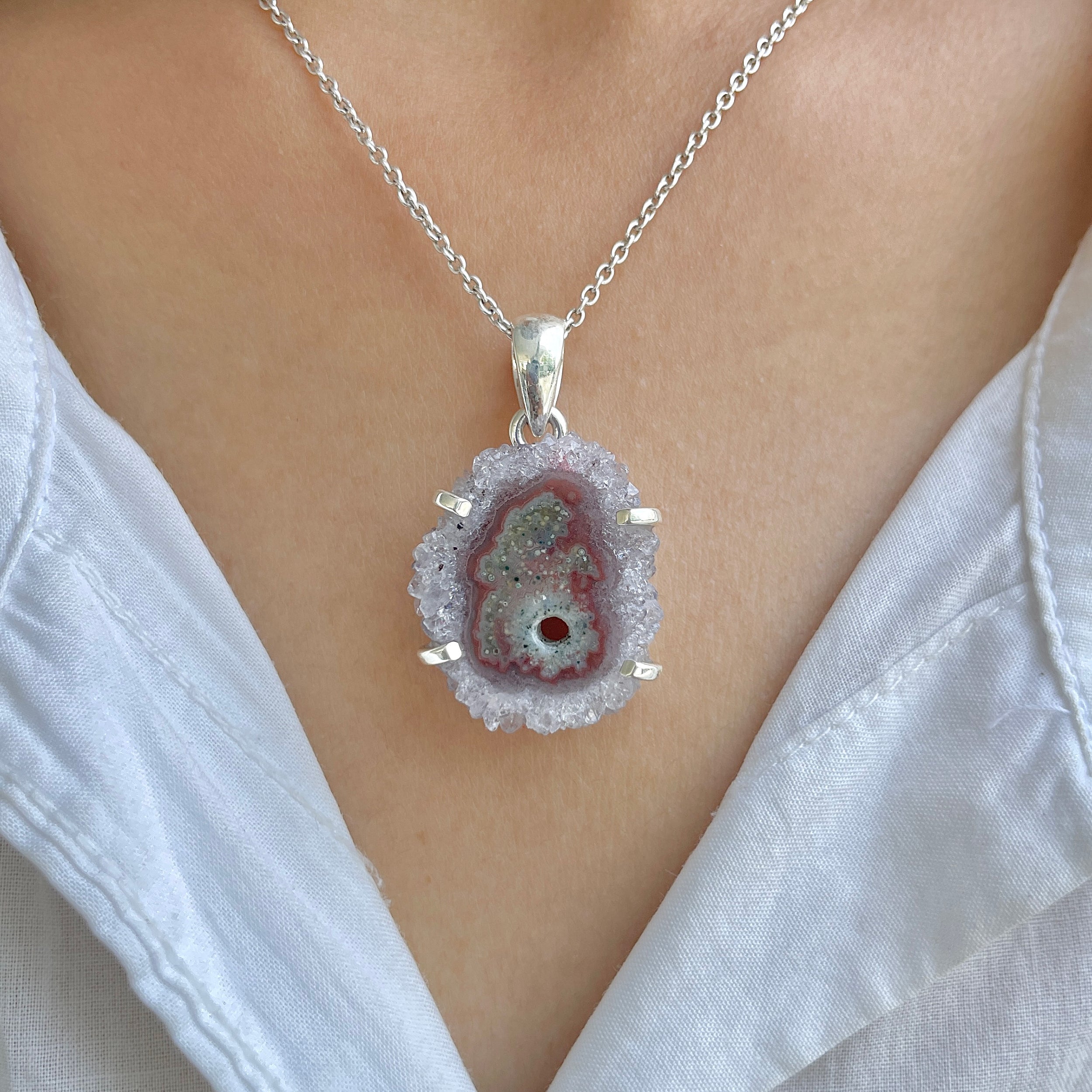 Amethyst Stalactite Pendant-(ASL-P-210.)