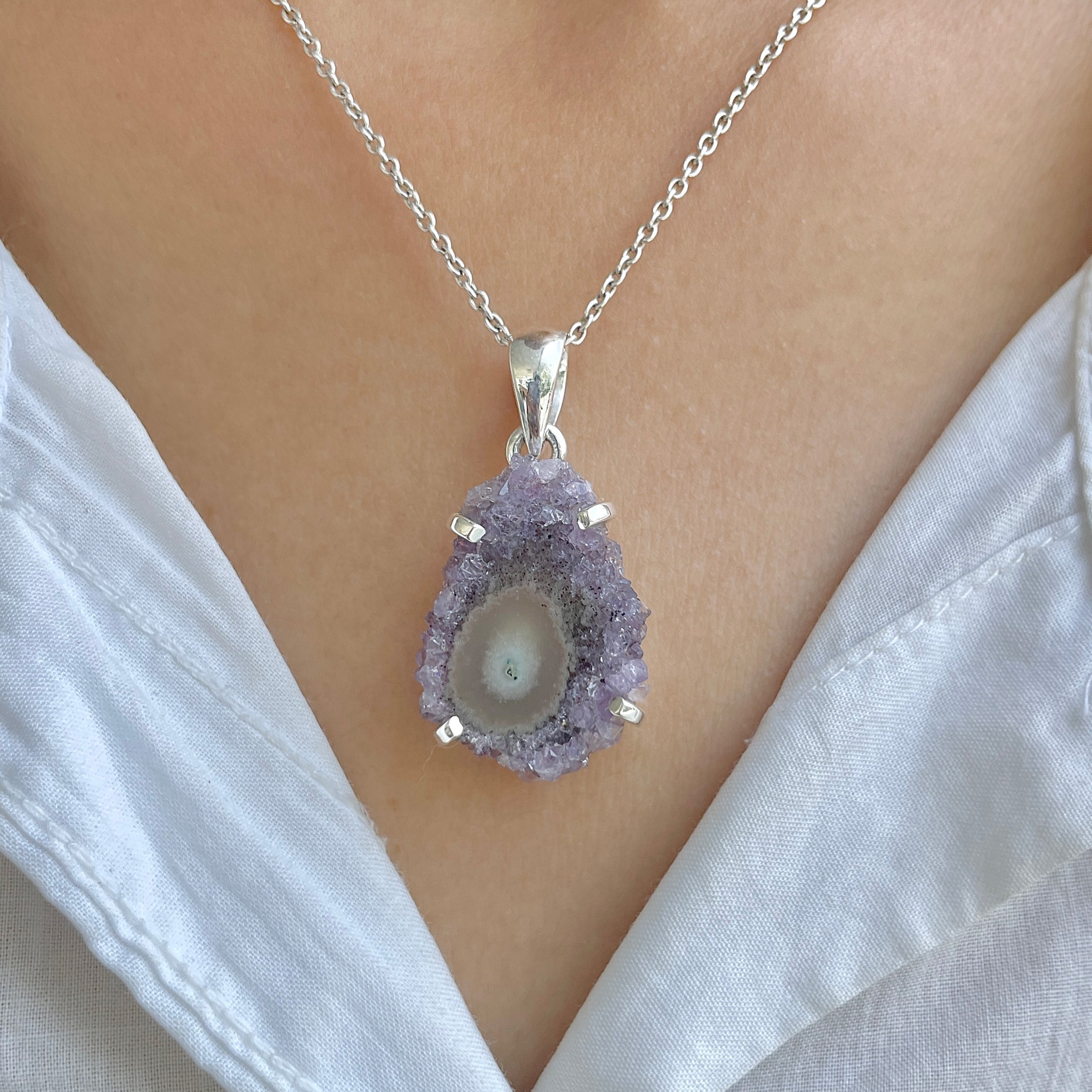 Amethyst Stalactite Pendant-(ASL-P-214.)