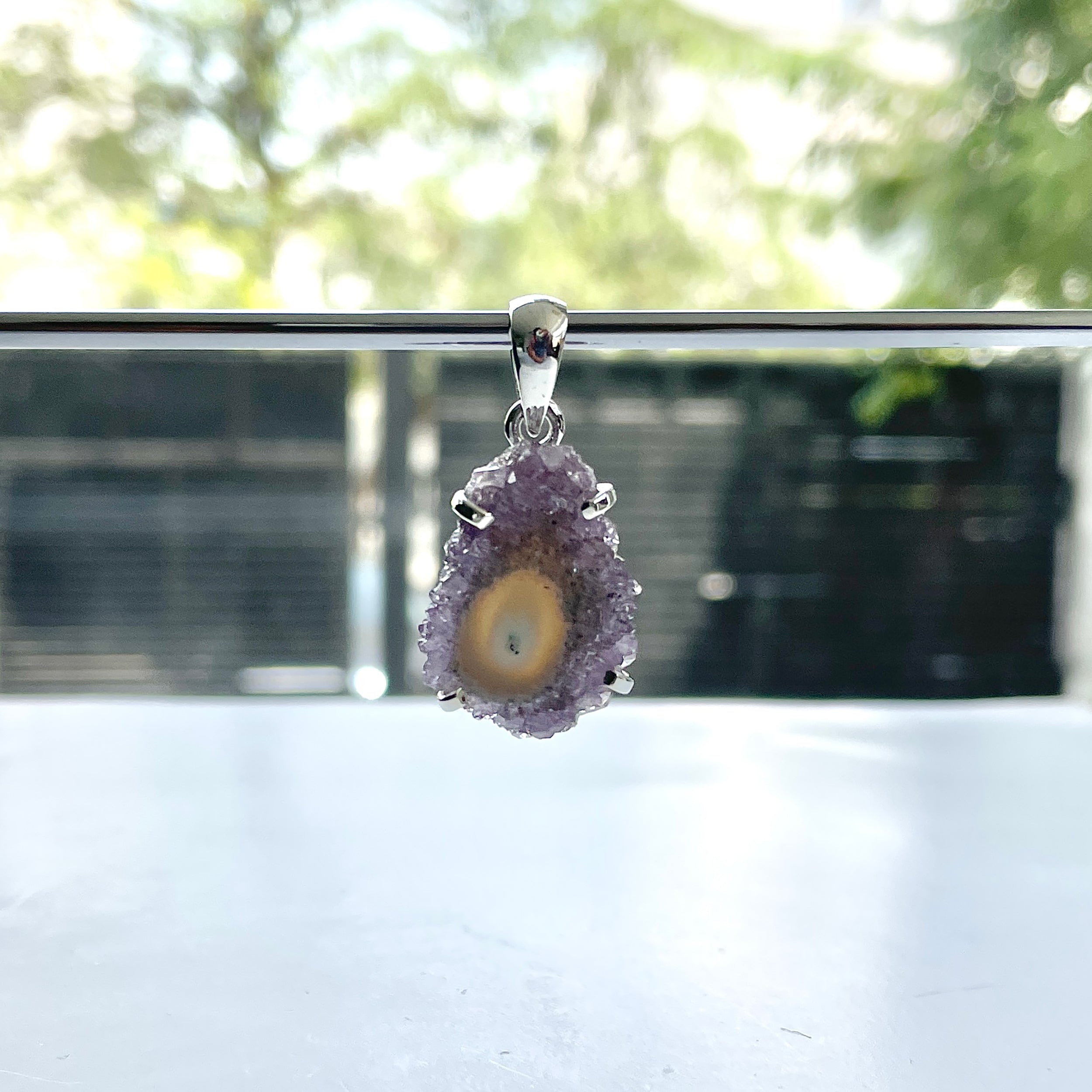 Amethyst Stalactite Pendant-(ASL-P-214.)
