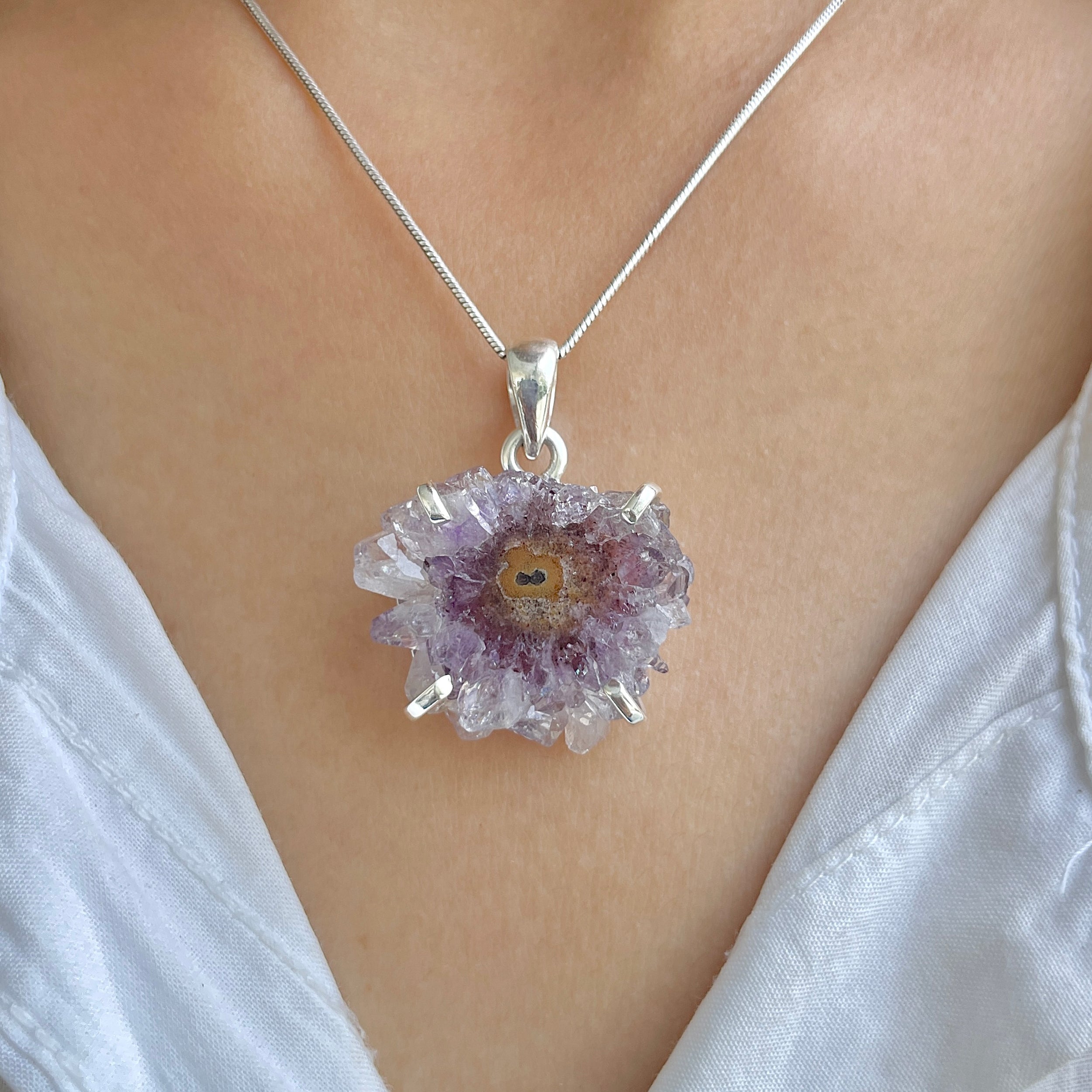 Amethyst Stalactite Pendant-(ASL-P-216.)