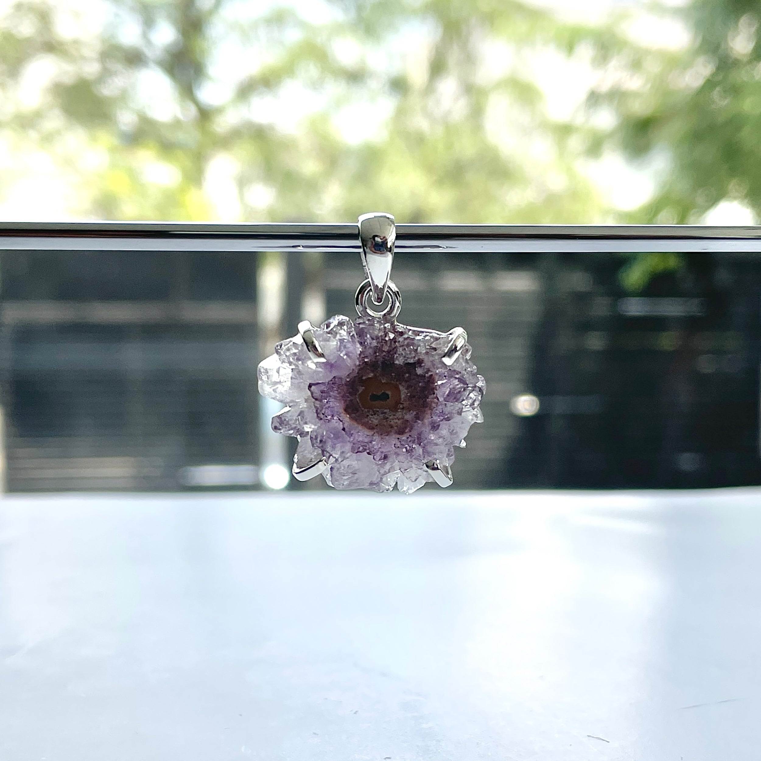 Amethyst Stalactite Pendant-(ASL-P-216.)