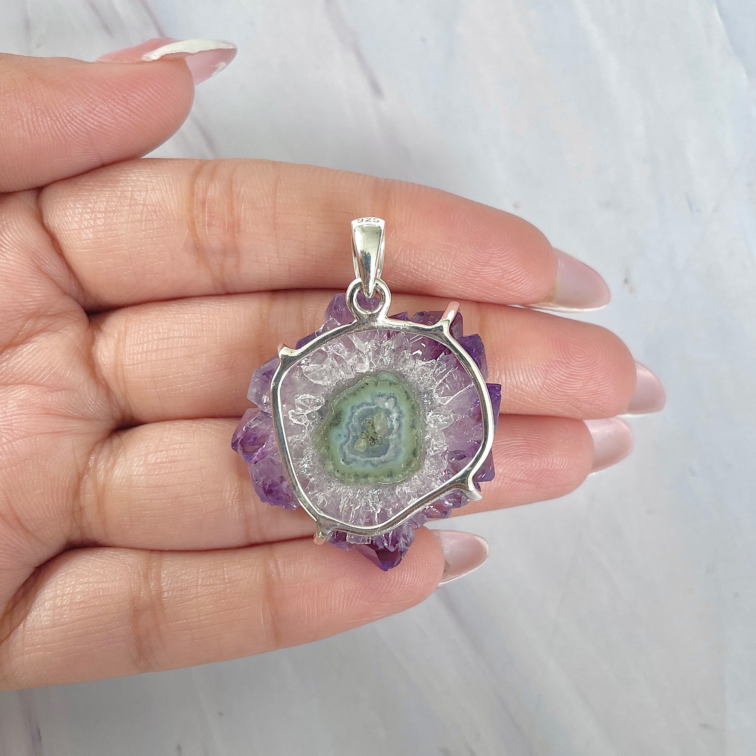 Amethyst Stalactite Pendant-(ASL-P-22.)